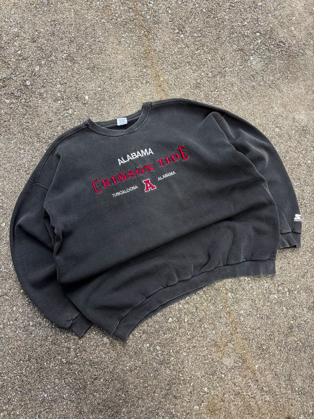 Vintage 90s Alabama Crimson Tide NCAA Embroidered Spellout Logo Sweatshirt Size XL