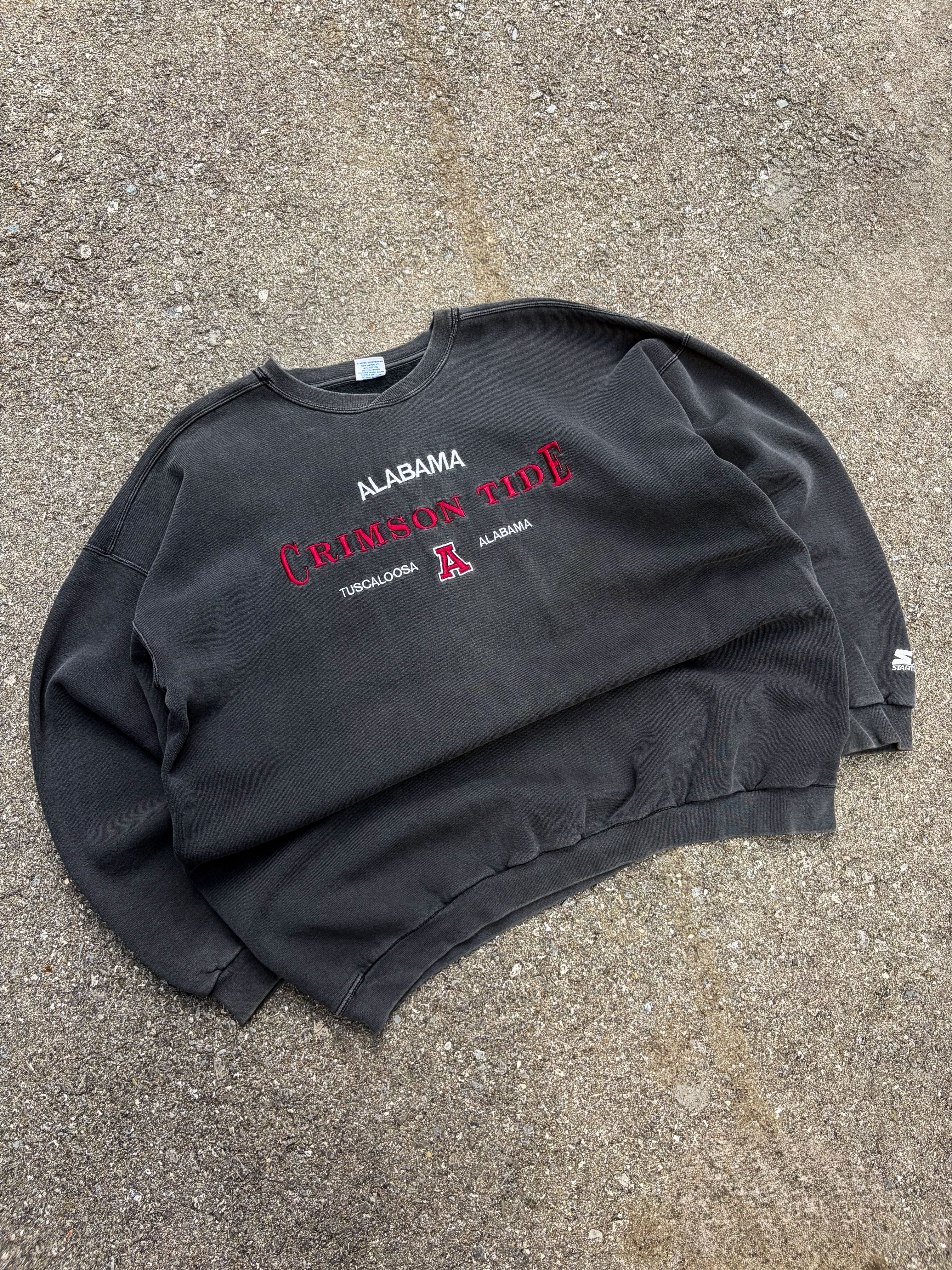 Vintage 90s Alabama Crimson Tide NCAA Embroidered Spellout Logo Sweatshirt Size XL