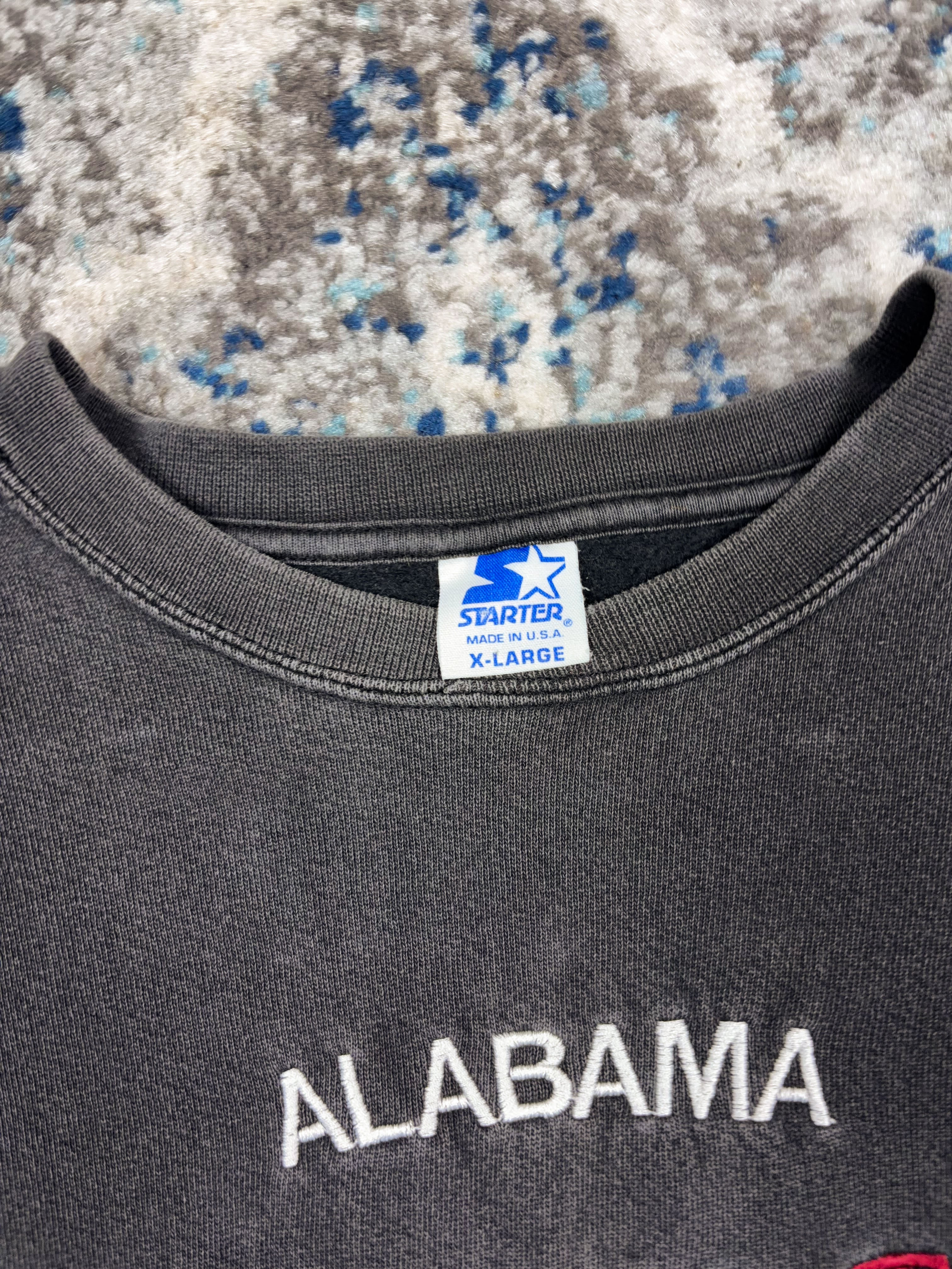 Vintage 90s Alabama Crimson Tide NCAA Embroidered Spellout Logo Sweatshirt Size XL