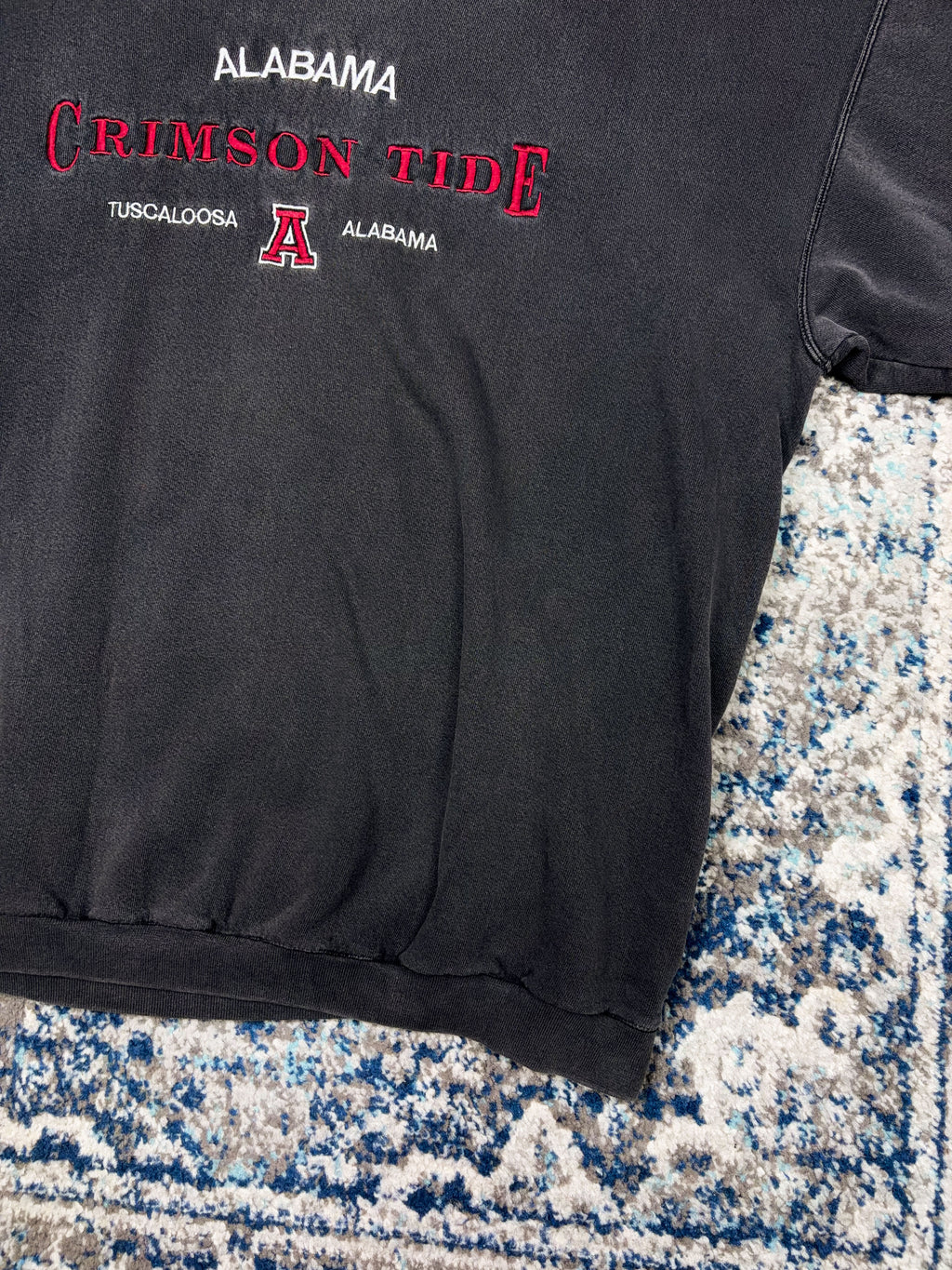 Vintage 90s Alabama Crimson Tide NCAA Embroidered Spellout Logo Sweatshirt Size XL