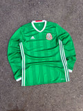 2016-17 Mexico Home Adidas Long Sleeve Soccer Jersey Size Medium