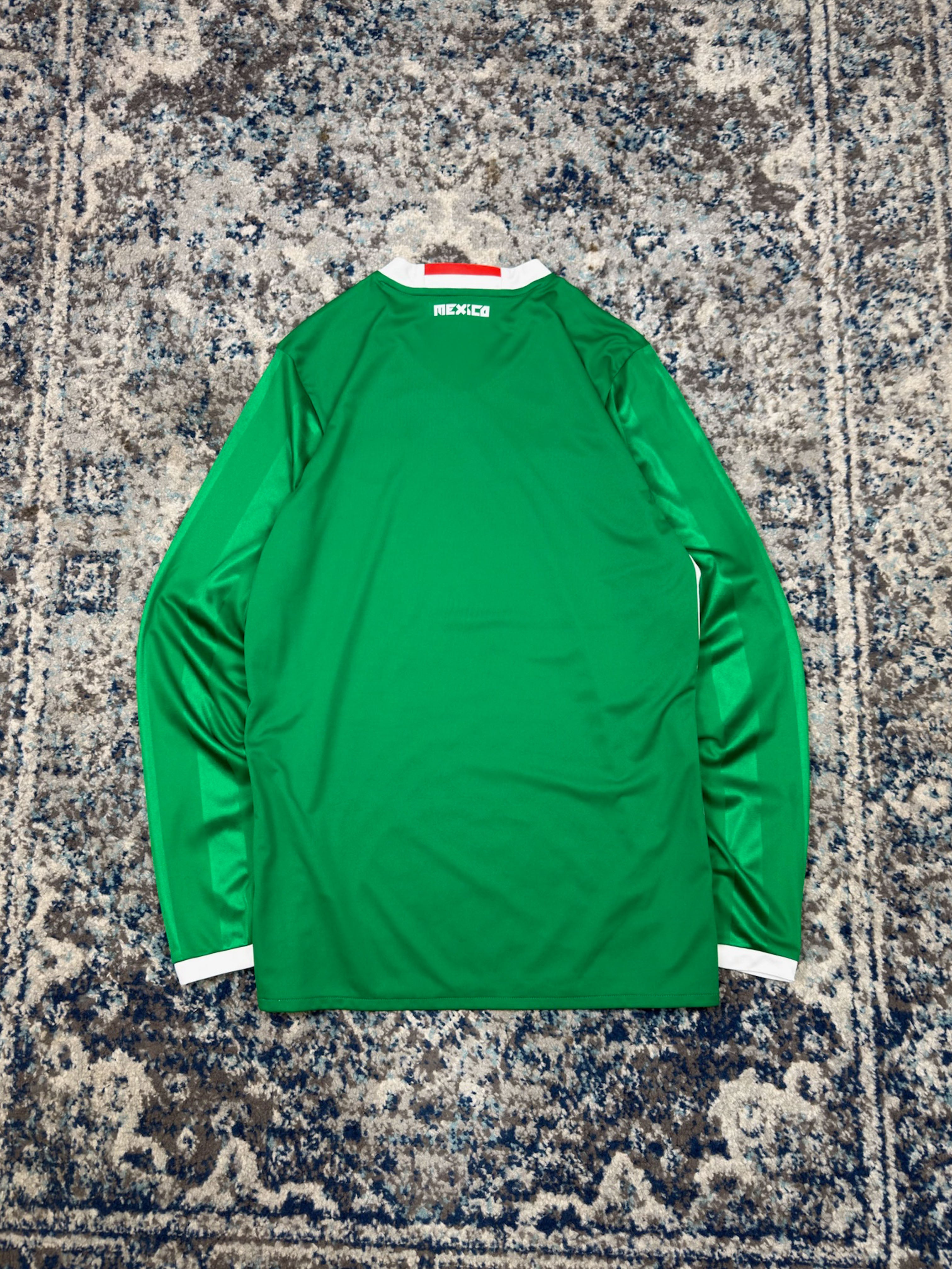 2016-17 Mexico Home Adidas Long Sleeve Soccer Jersey Size Medium