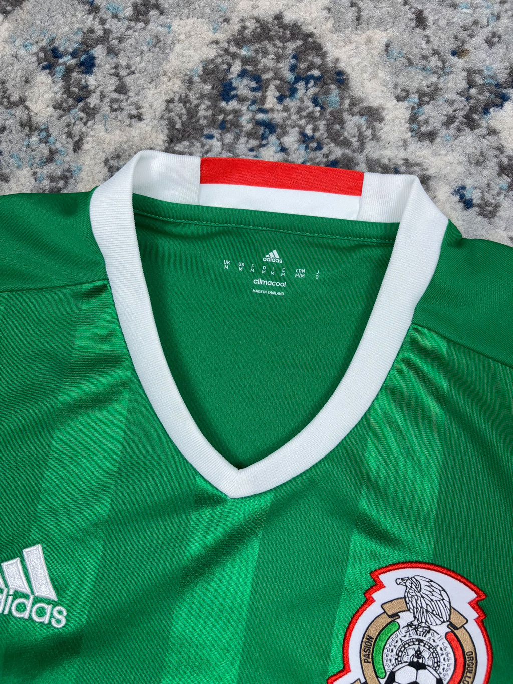 2016-17 Mexico Home Adidas Long Sleeve Soccer Jersey Size Medium