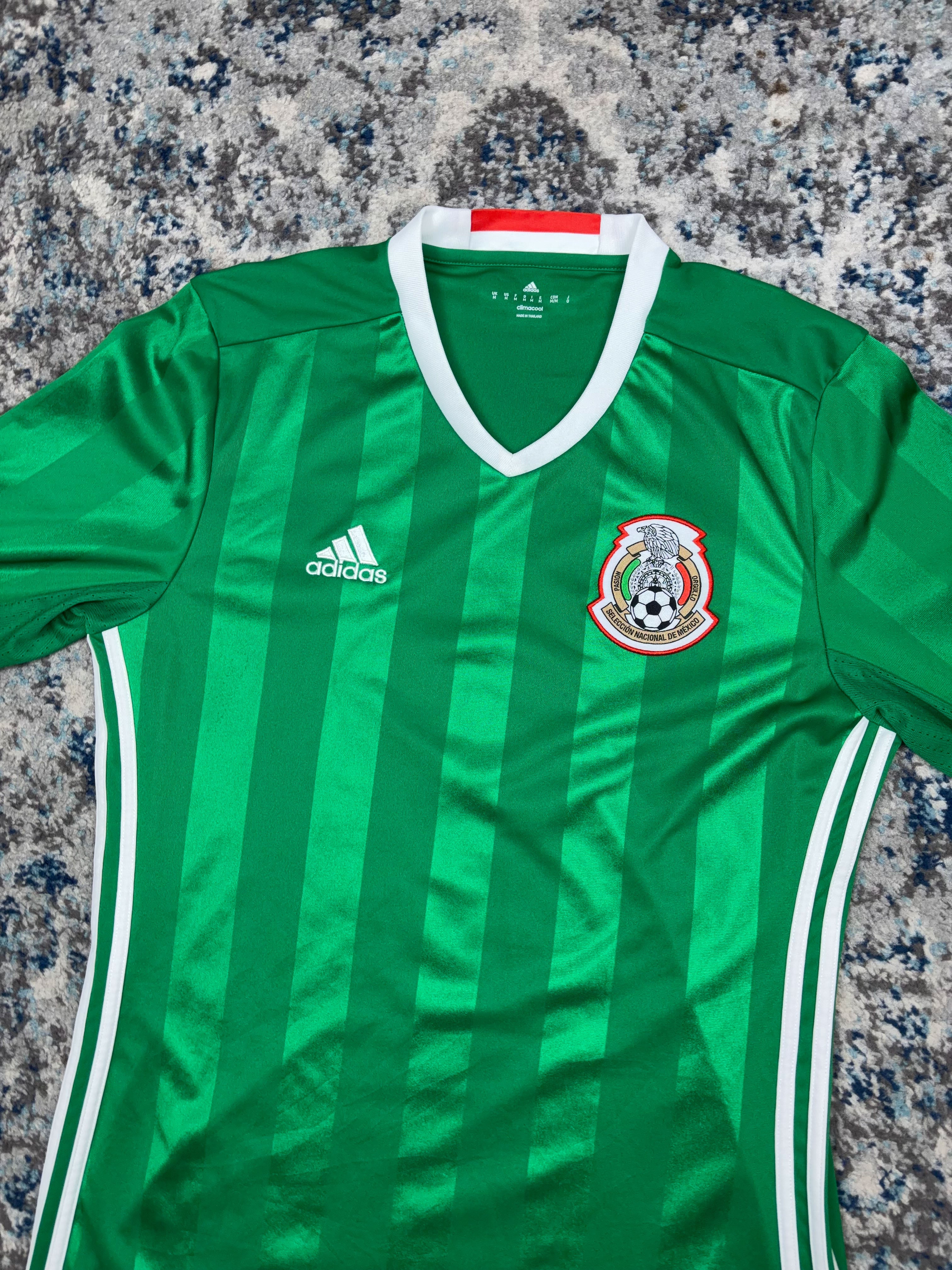 2016-17 Mexico Home Adidas Long Sleeve Soccer Jersey Size Medium