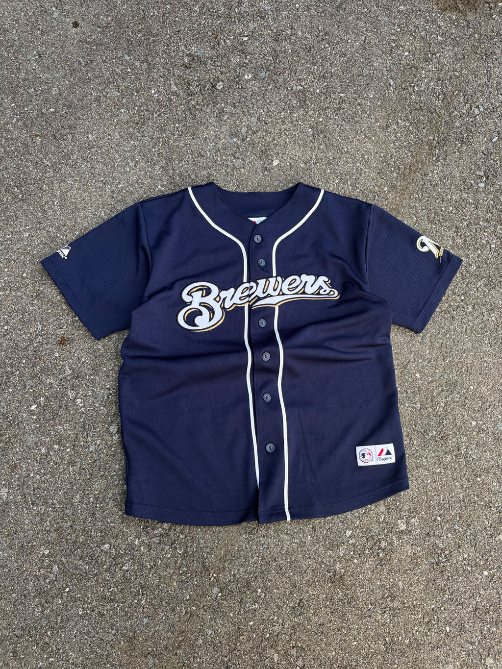 Ryan Braun #8 Milwaukee Brewers MLB Embroidered Script Baseball Jersey Size Small