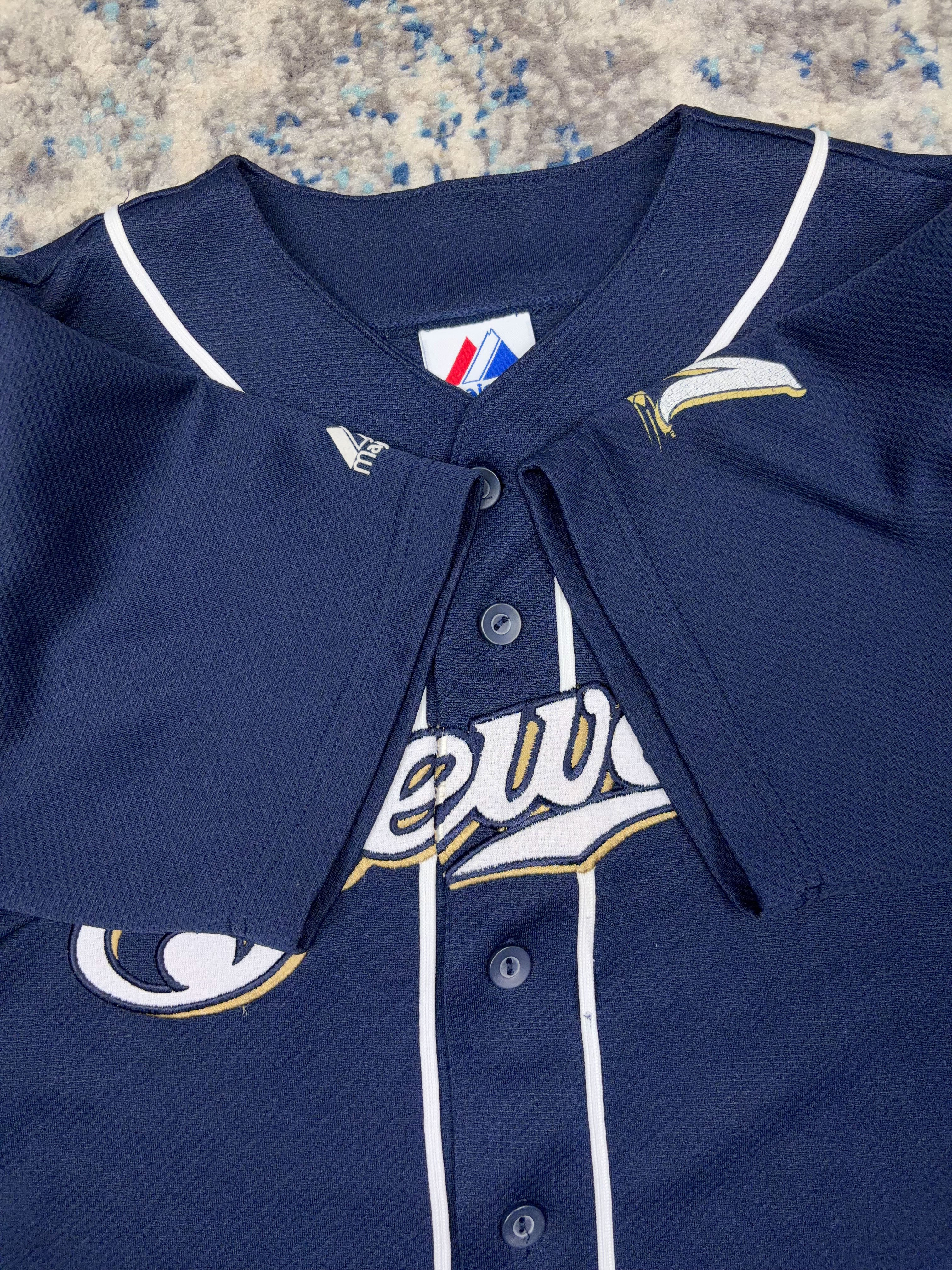 Ryan Braun #8 Milwaukee Brewers MLB Embroidered Script Baseball Jersey Size Small