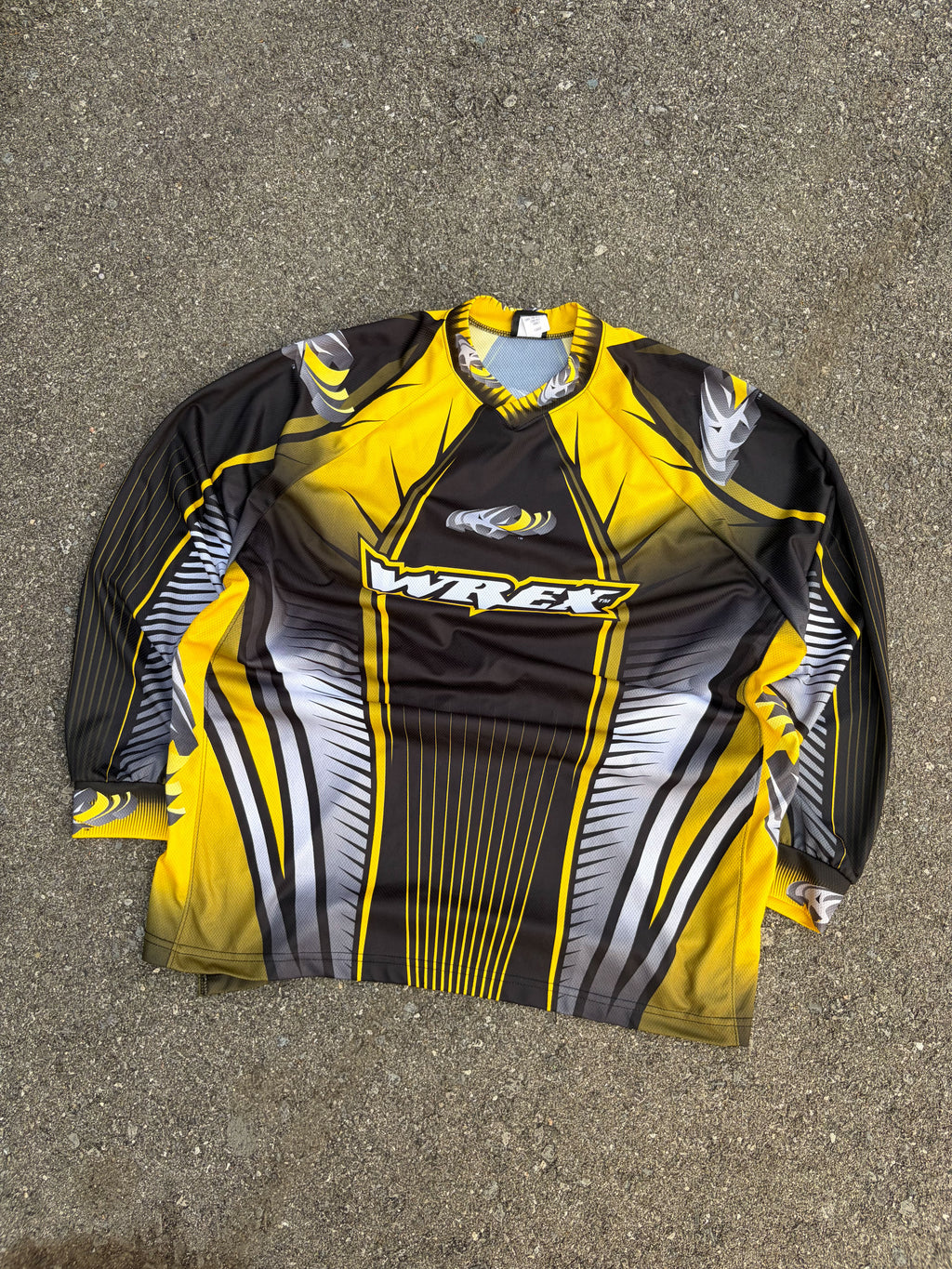 Vintage Wrex Gear 3D Logo Long Sleeve Motocross Jersey Size Large