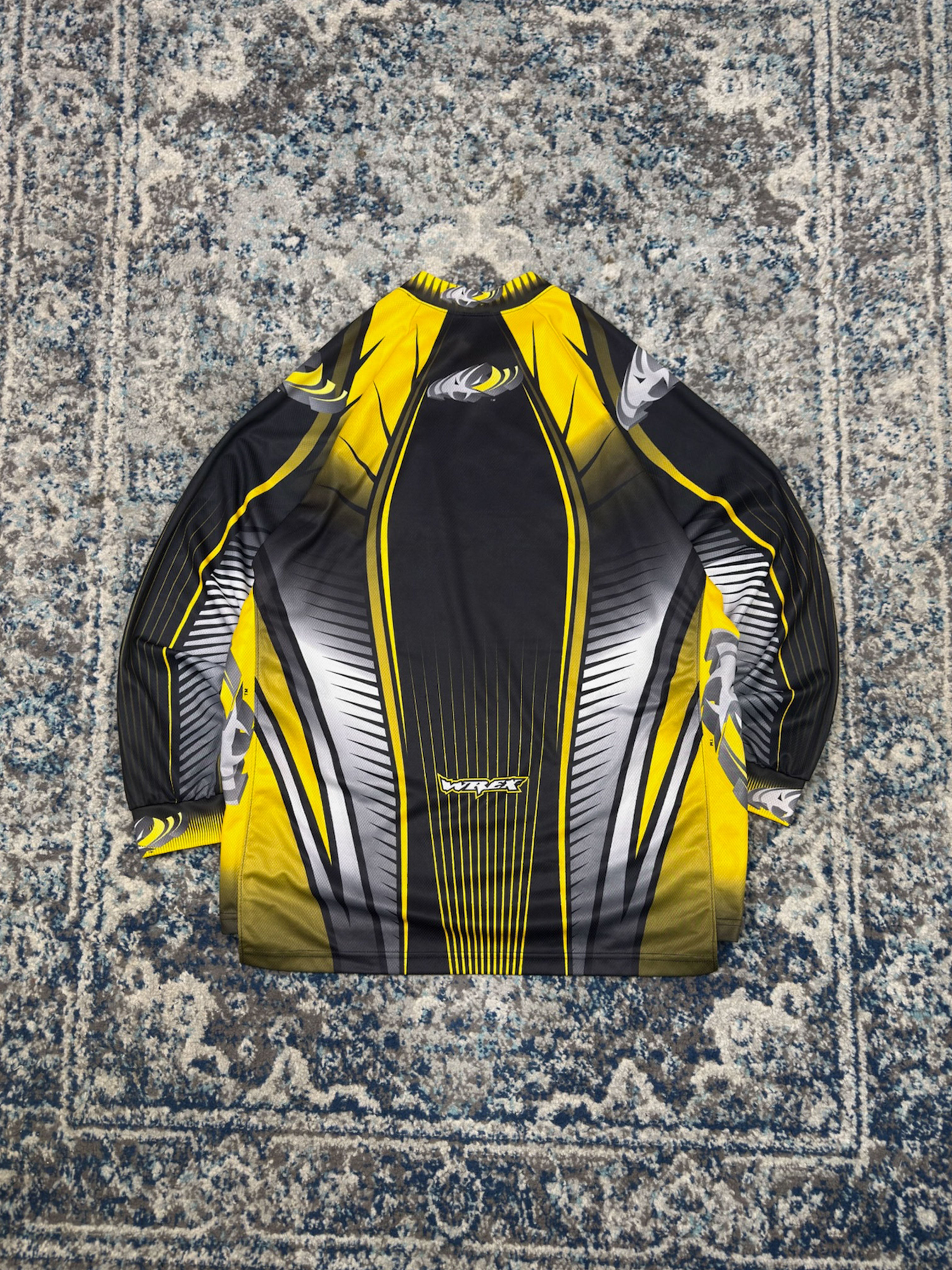 Vintage Wrex Gear 3D Logo Long Sleeve Motocross Jersey Size Large