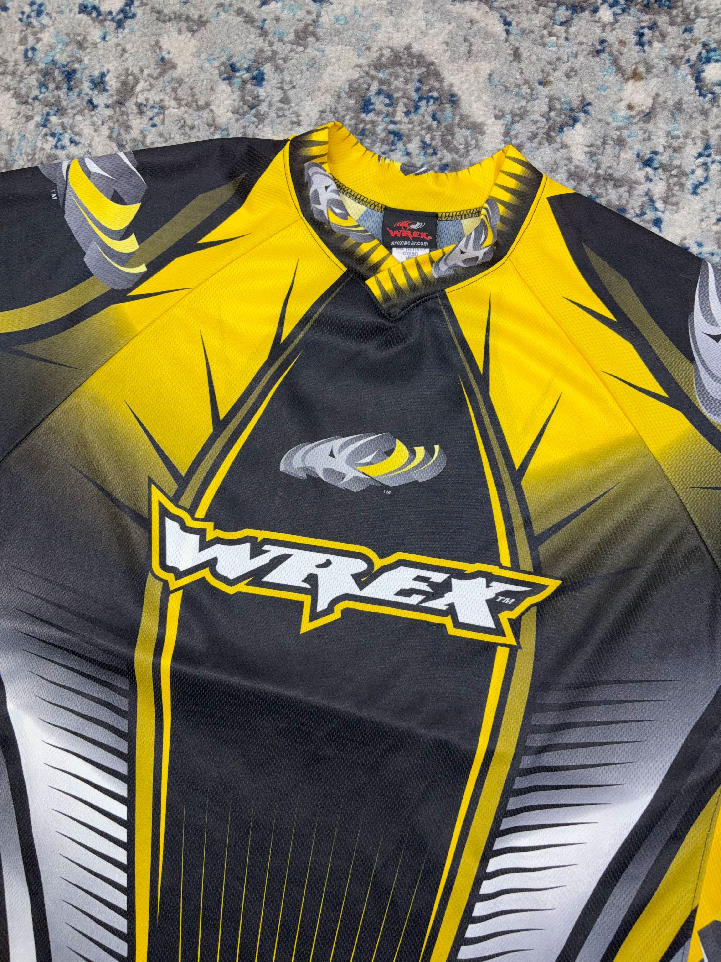 Vintage Wrex Gear 3D Logo Long Sleeve Motocross Jersey Size Large