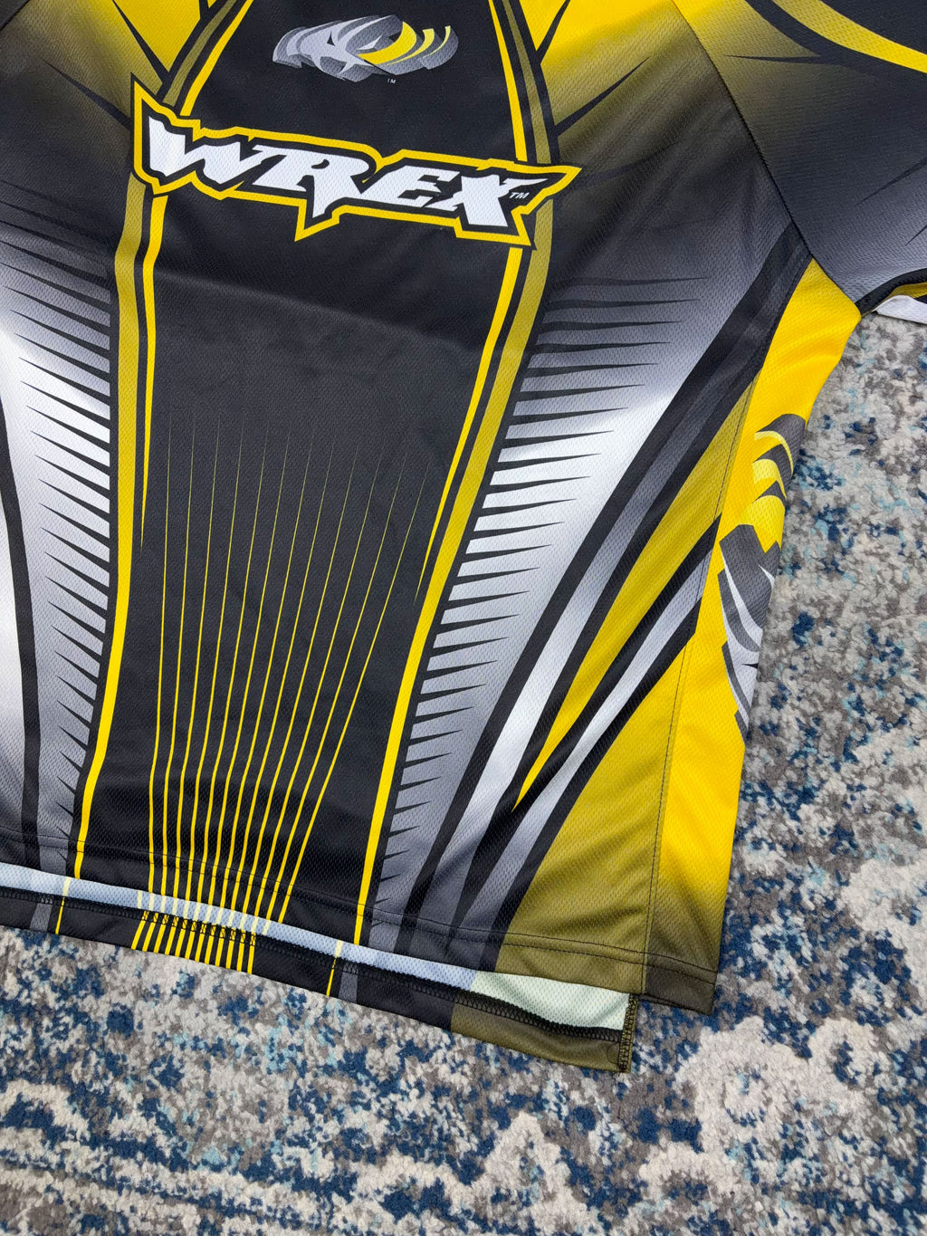 Vintage Wrex Gear 3D Logo Long Sleeve Motocross Jersey Size Large