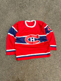 Vintage 90s Montreal Canadiens NHL Stitched Logo CCM Hockey Jersey Size S/M