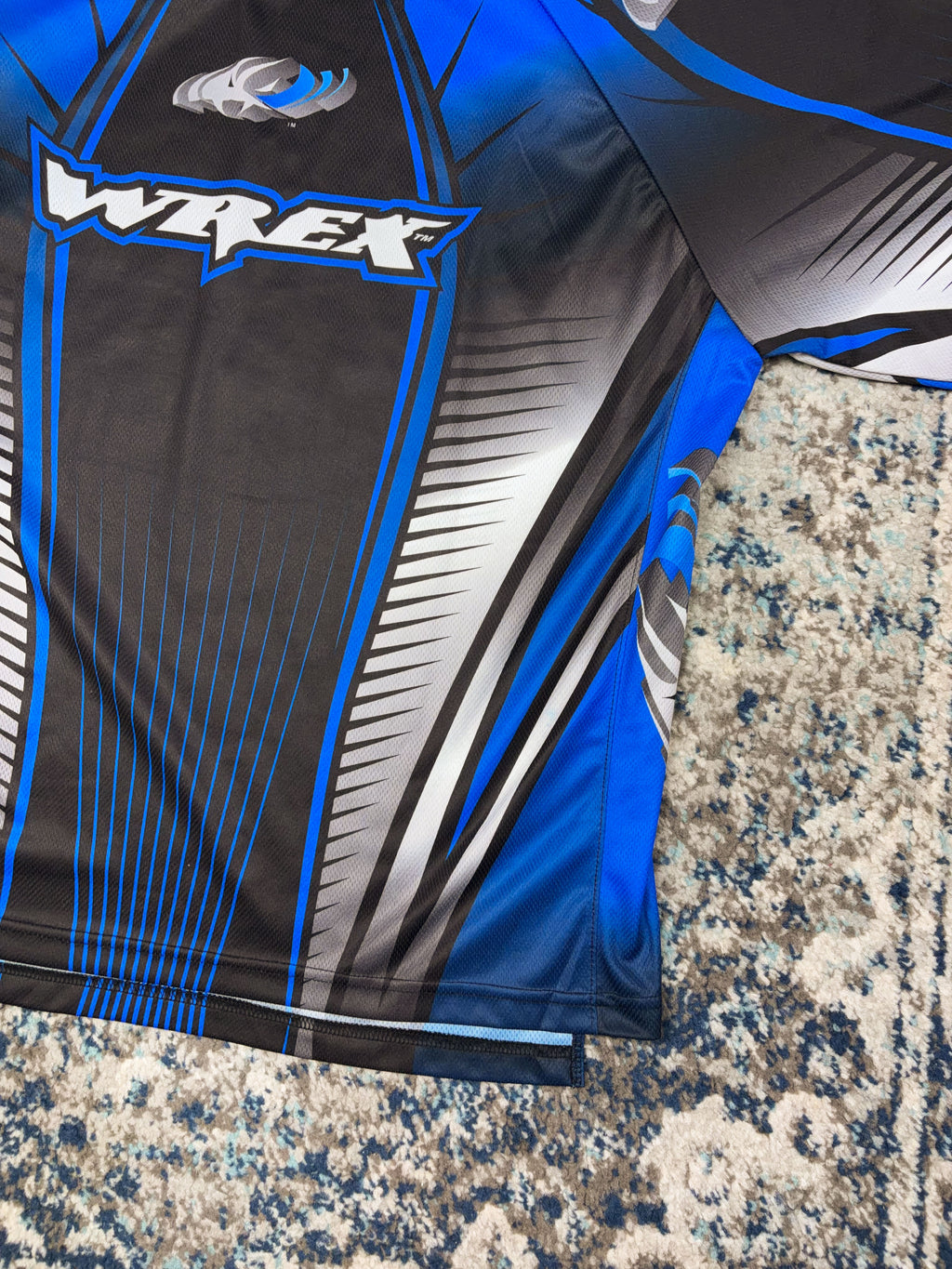 Vintage Wrex Wear 3D Logo Long Sleeve Motocross Jersey Size Large