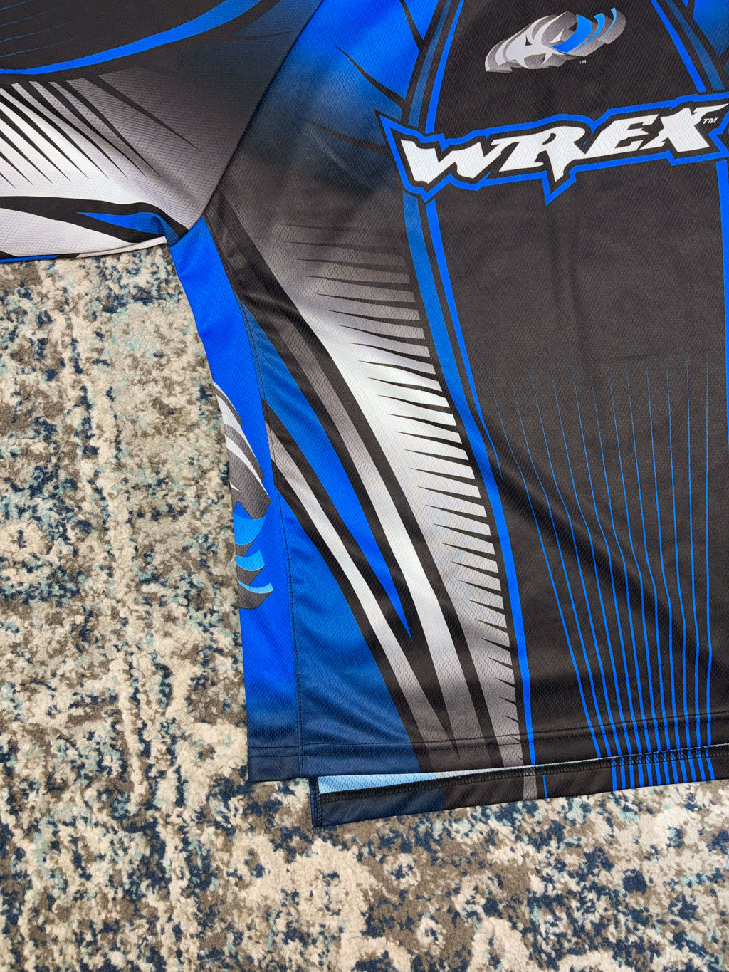 Vintage Wrex Wear 3D Logo Long Sleeve Motocross Jersey Size Large