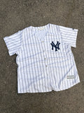 New York Yankees MLB Majestic Pinstripe Stitched Baseball Jersey Size 2XL