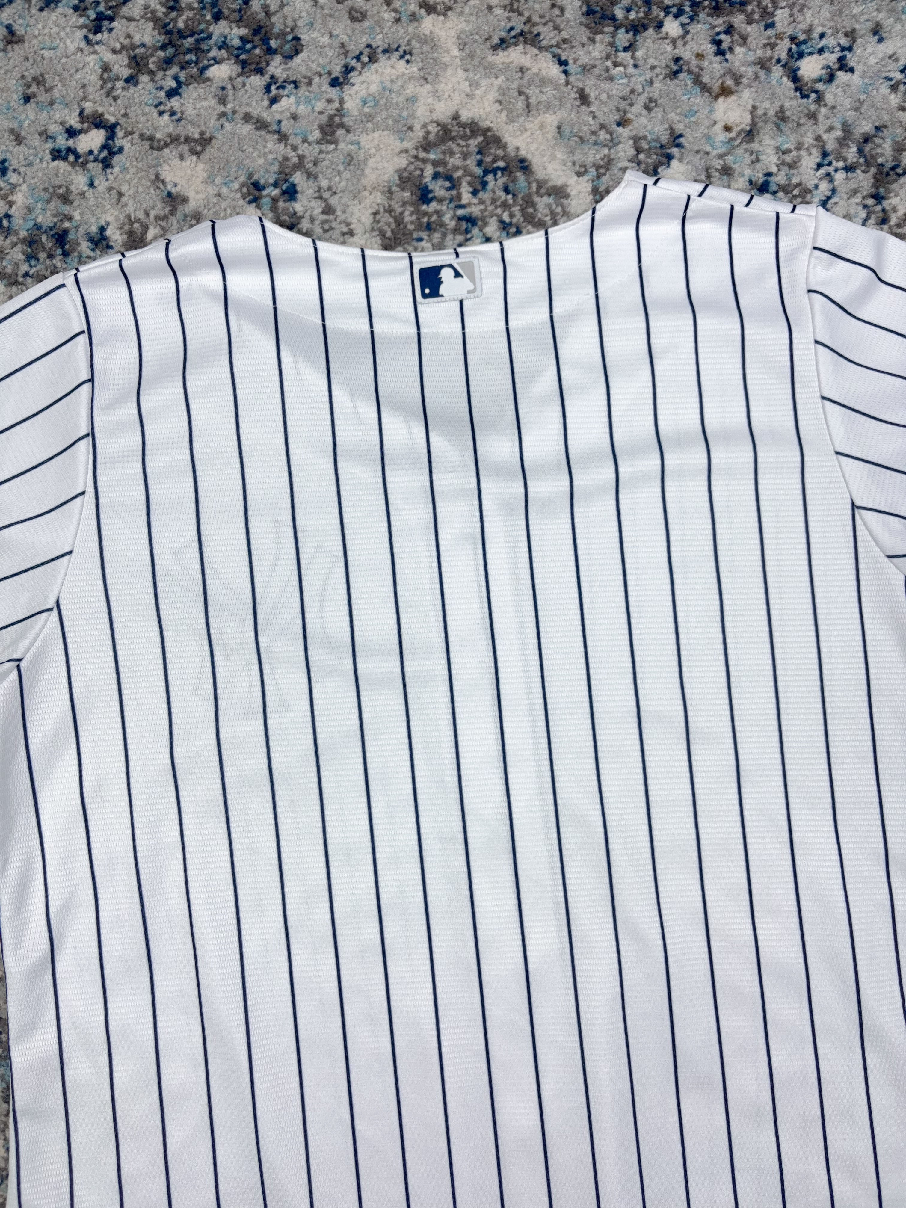 New York Yankees MLB Majestic Pinstripe Stitched Baseball Jersey Size 2XL