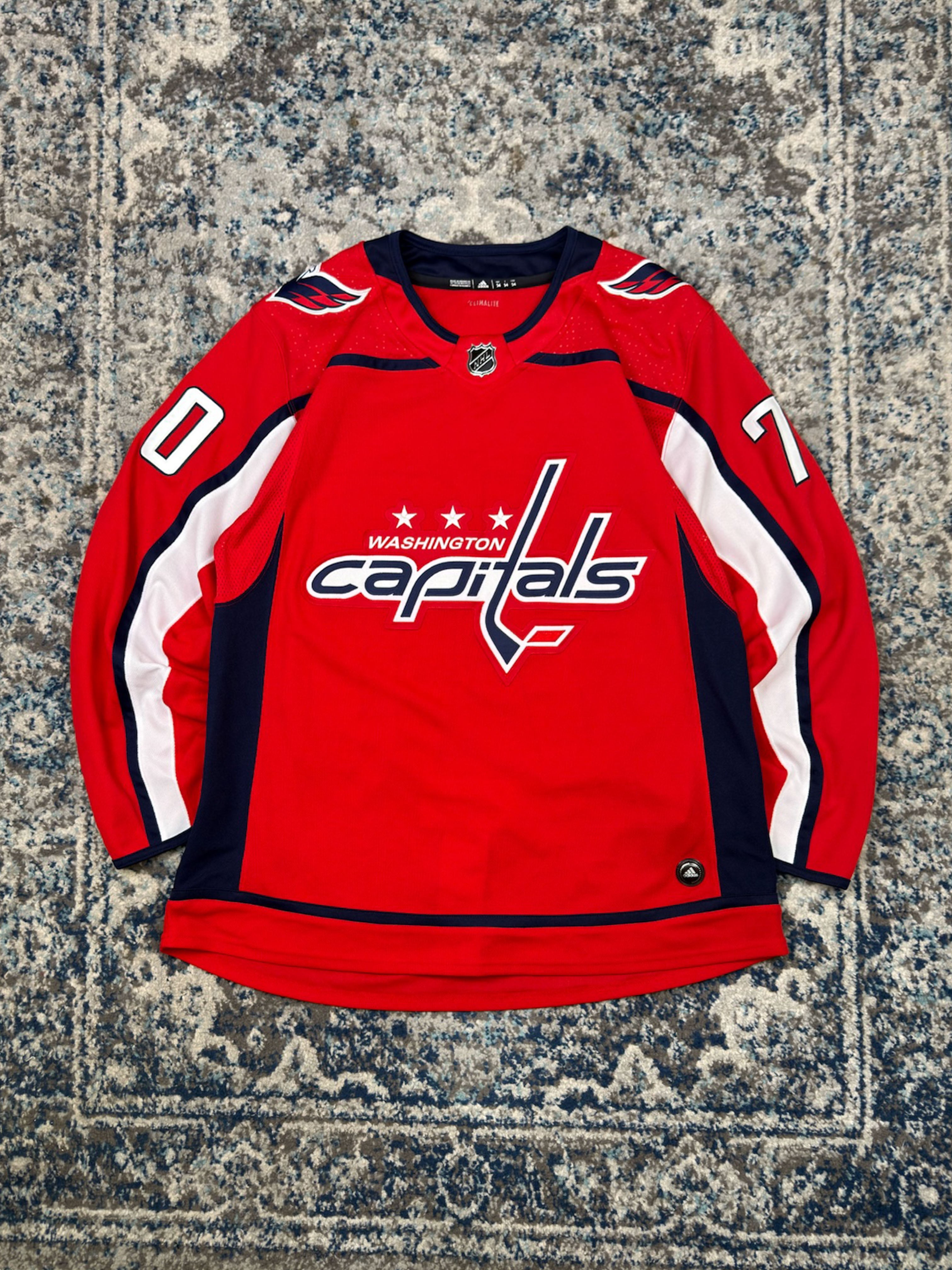 Braeden Holtby #70 Washington Capitals NHL Adidas Fight Strap Hockey Jersey Size XL