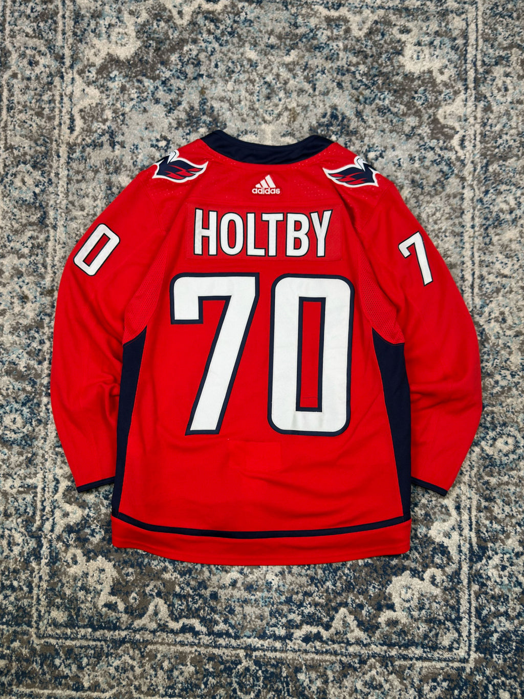 Braeden Holtby #70 Washington Capitals NHL Adidas Fight Strap Hockey Jersey Size XL