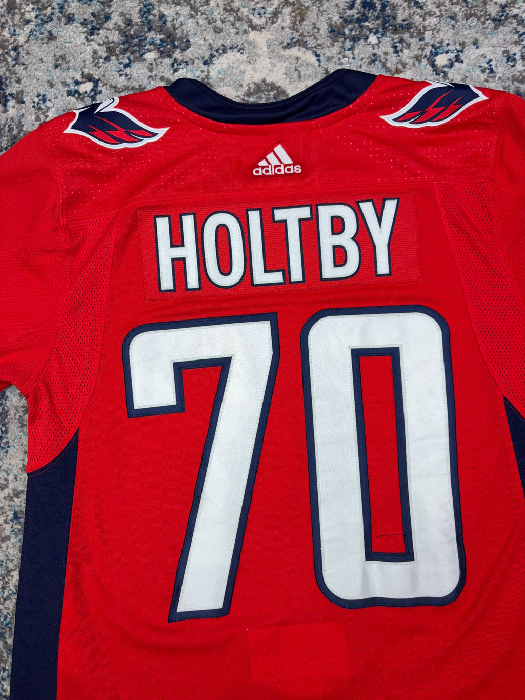 Braeden Holtby #70 Washington Capitals NHL Adidas Fight Strap Hockey Jersey Size XL