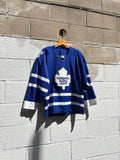 Vintage 90s Toronto Maple Leafs NHL CCM Maska Hockey Jersey Size Small