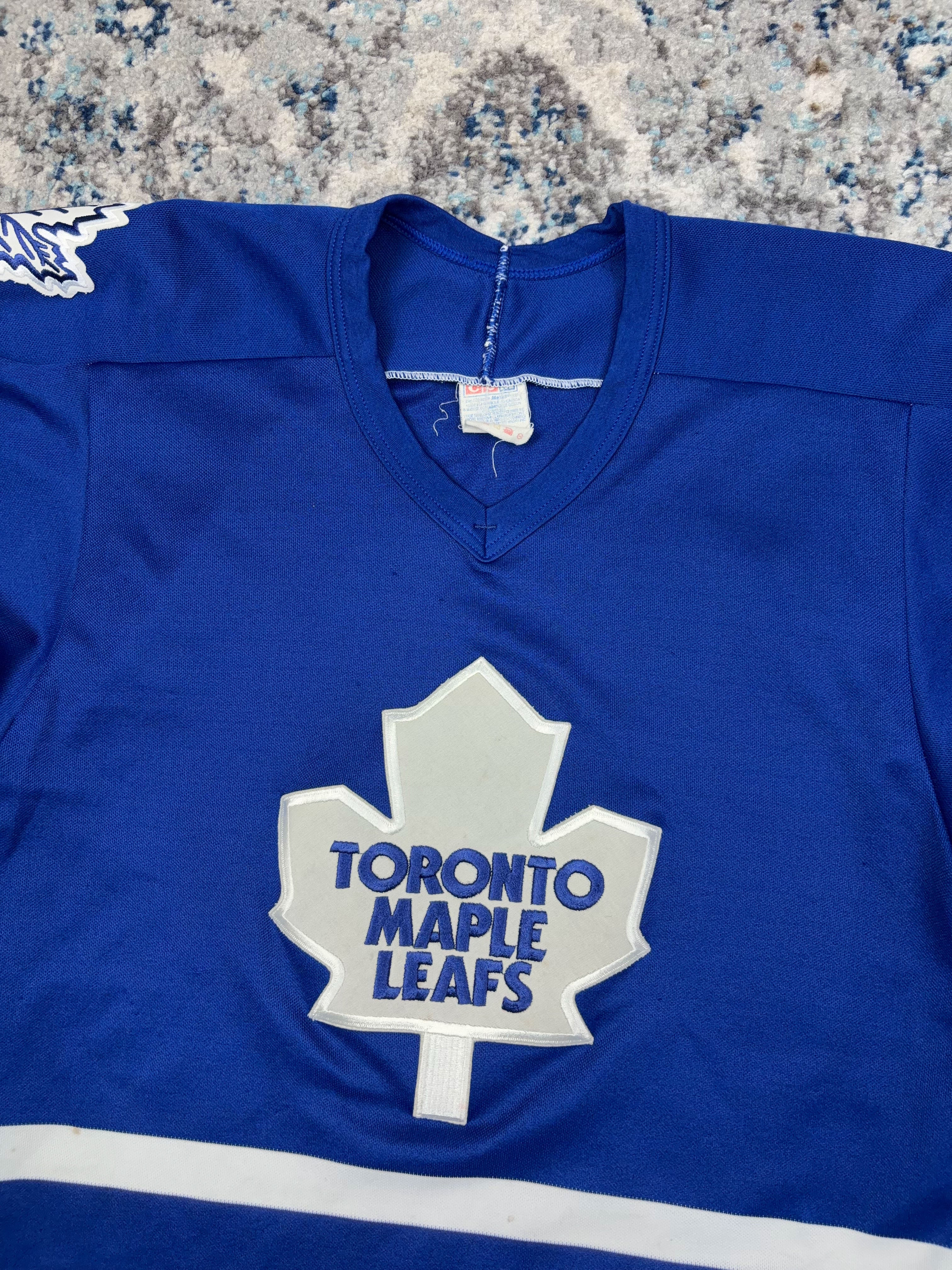Vintage 90s Toronto Maple Leafs NHL CCM Maska Hockey Jersey Size Small