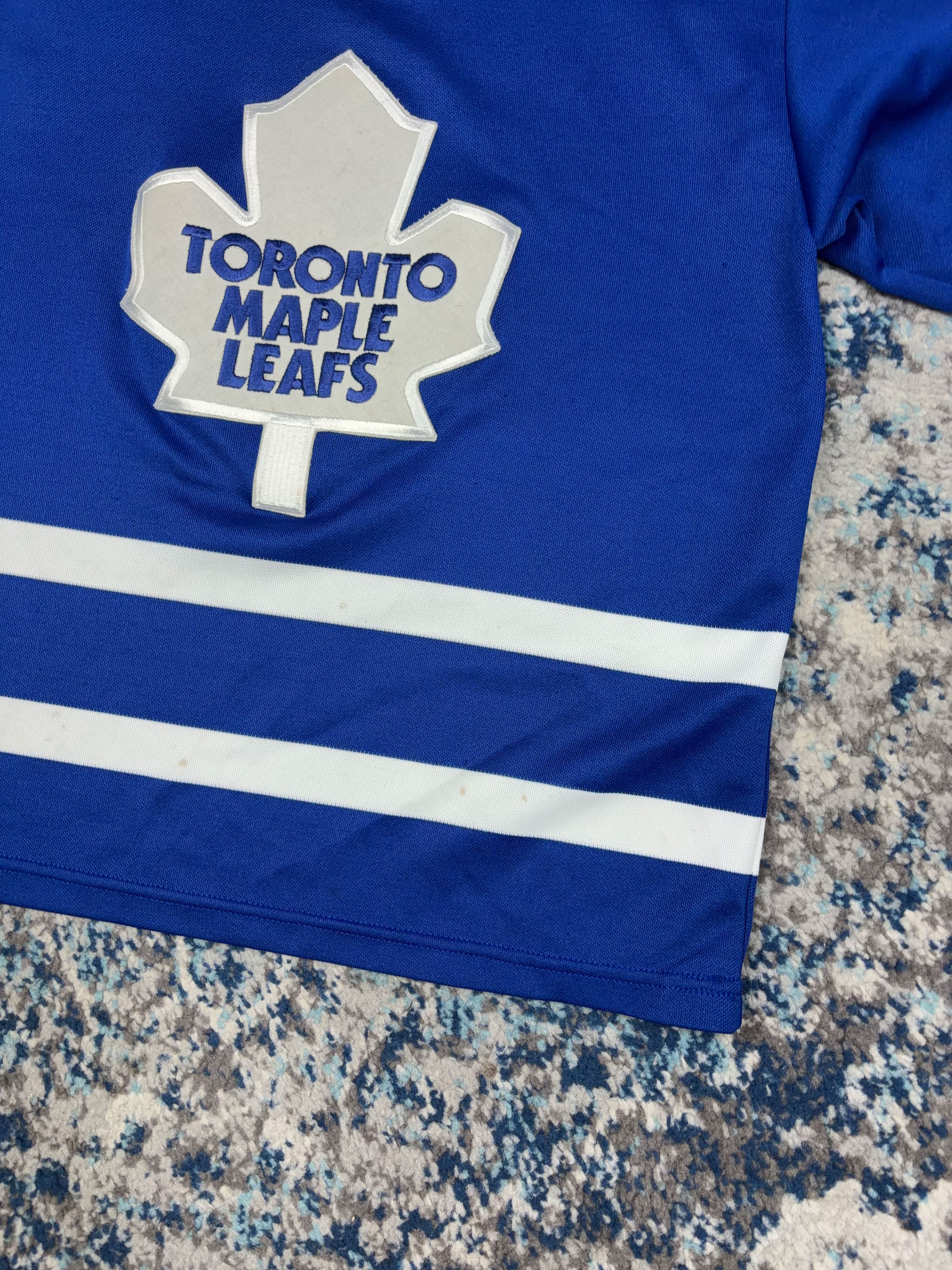 Vintage 90s Toronto Maple Leafs NHL CCM Maska Hockey Jersey Size Small