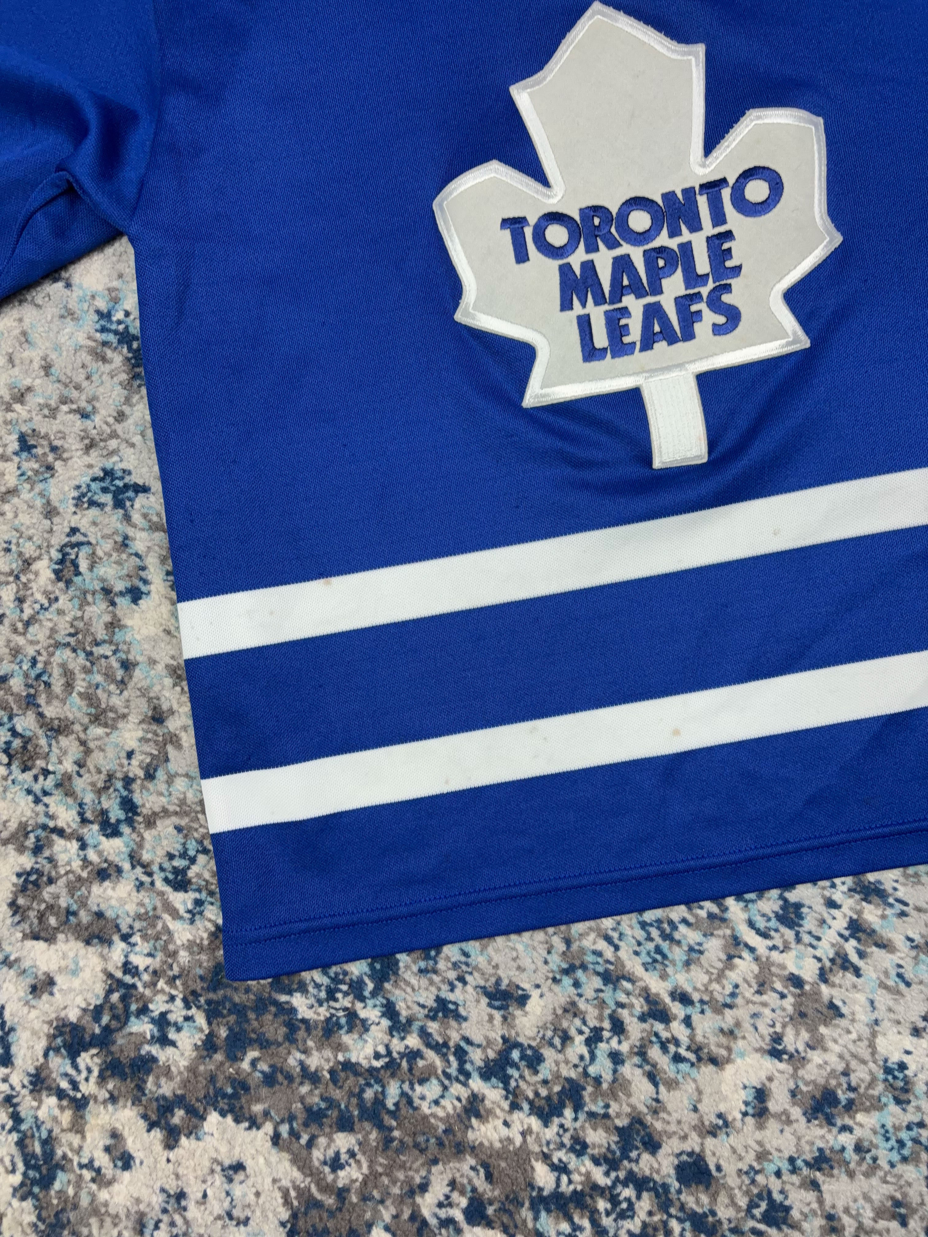 Vintage 90s Toronto Maple Leafs NHL CCM Maska Hockey Jersey Size Small