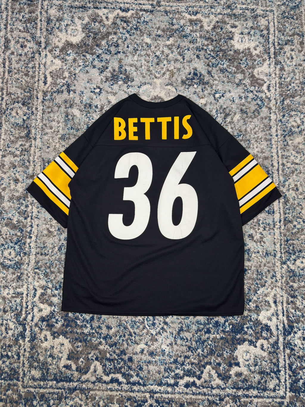 Vintage Jerome Bettis #36 Pittsburgh Steelers NFL Logo 7 Football Jersey Size Large