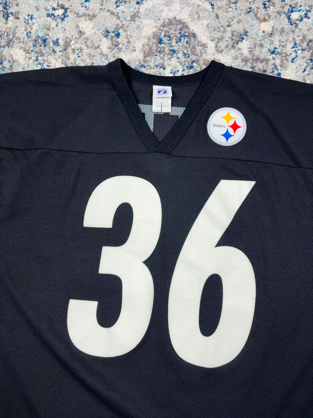 Vintage Jerome Bettis #36 Pittsburgh Steelers NFL Logo 7 Football Jersey Size Large