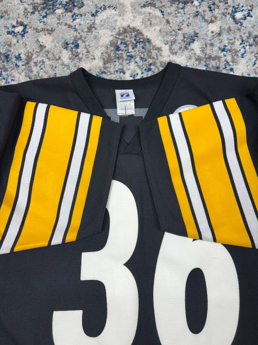 Vintage Jerome Bettis #36 Pittsburgh Steelers NFL Logo 7 Football Jersey Size Large