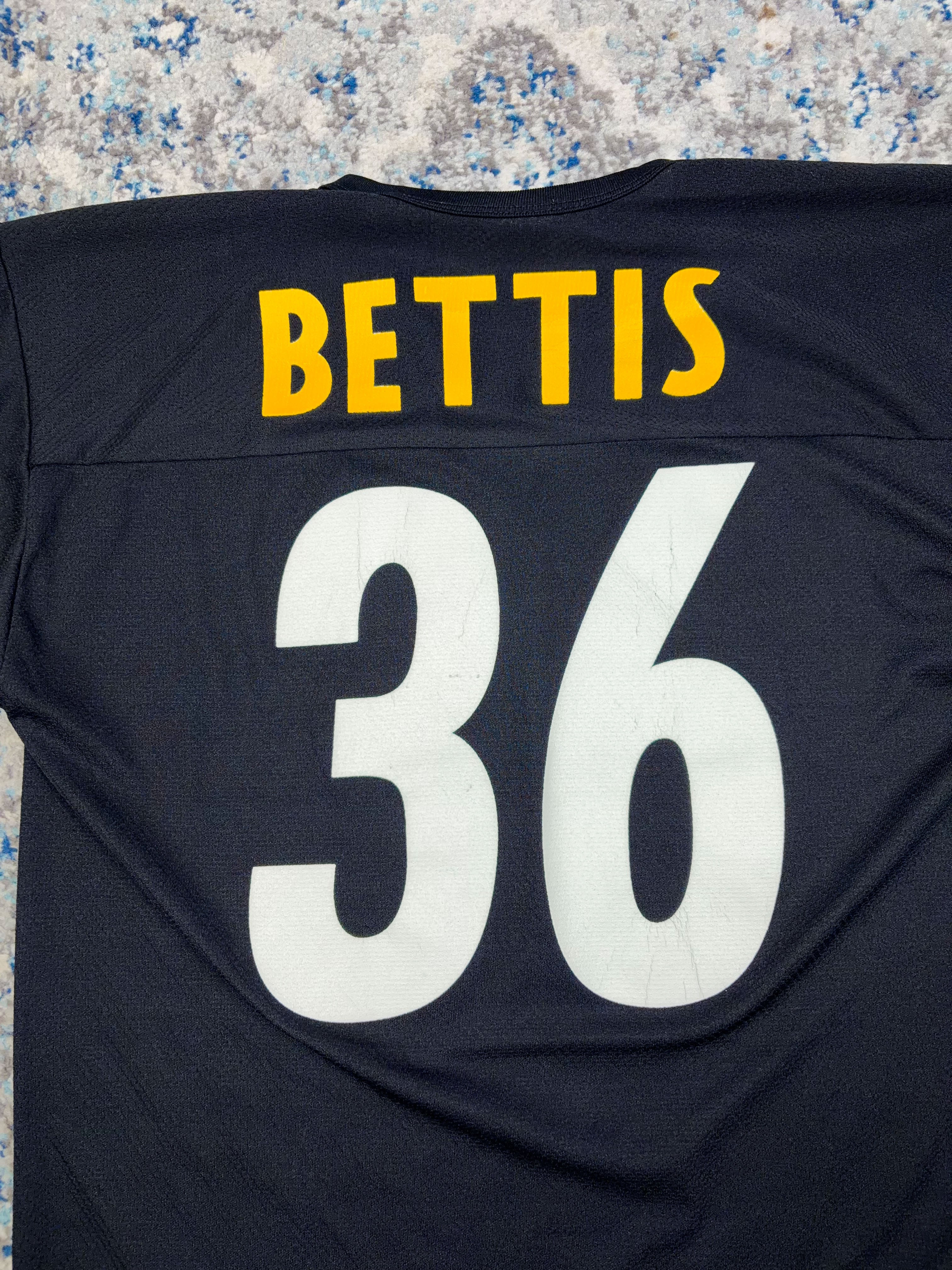 Vintage Jerome Bettis #36 Pittsburgh Steelers NFL Logo 7 Football Jersey Size Large
