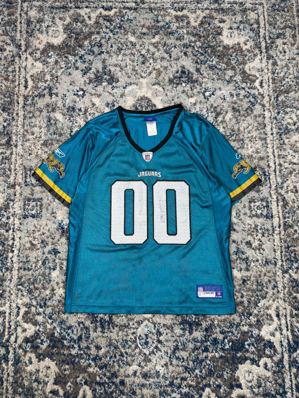 Vintage Jacksonville Jaguars #00 NFL Reebok Football Jersey Size XL YOUTH