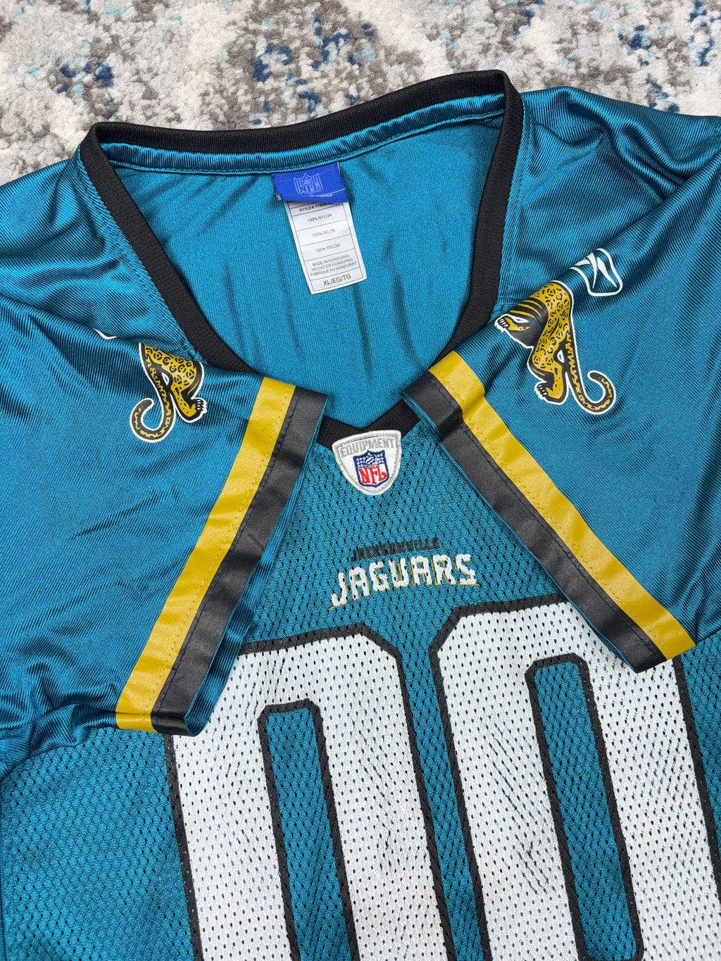 Vintage Jacksonville Jaguars #00 NFL Reebok Football Jersey Size XL YOUTH