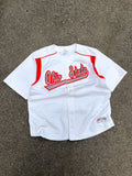 Vintage Ohio State Buckeyes NCAA Stitched Script Spellout Baseball Jersey Size Large