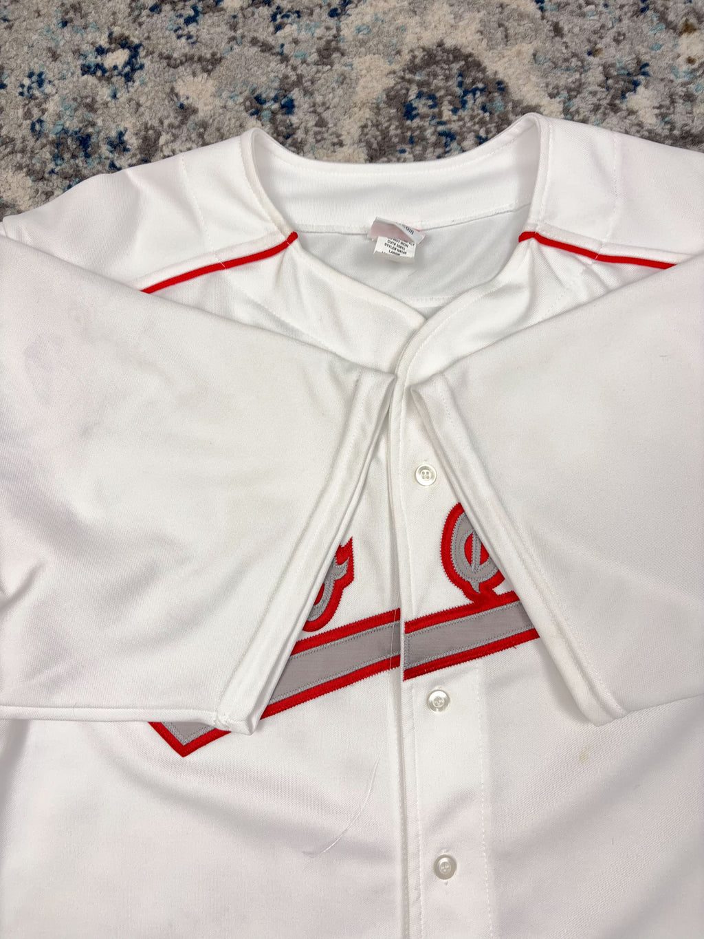 Vintage Ohio State Buckeyes NCAA Stitched Script Spellout Baseball Jersey Size Large
