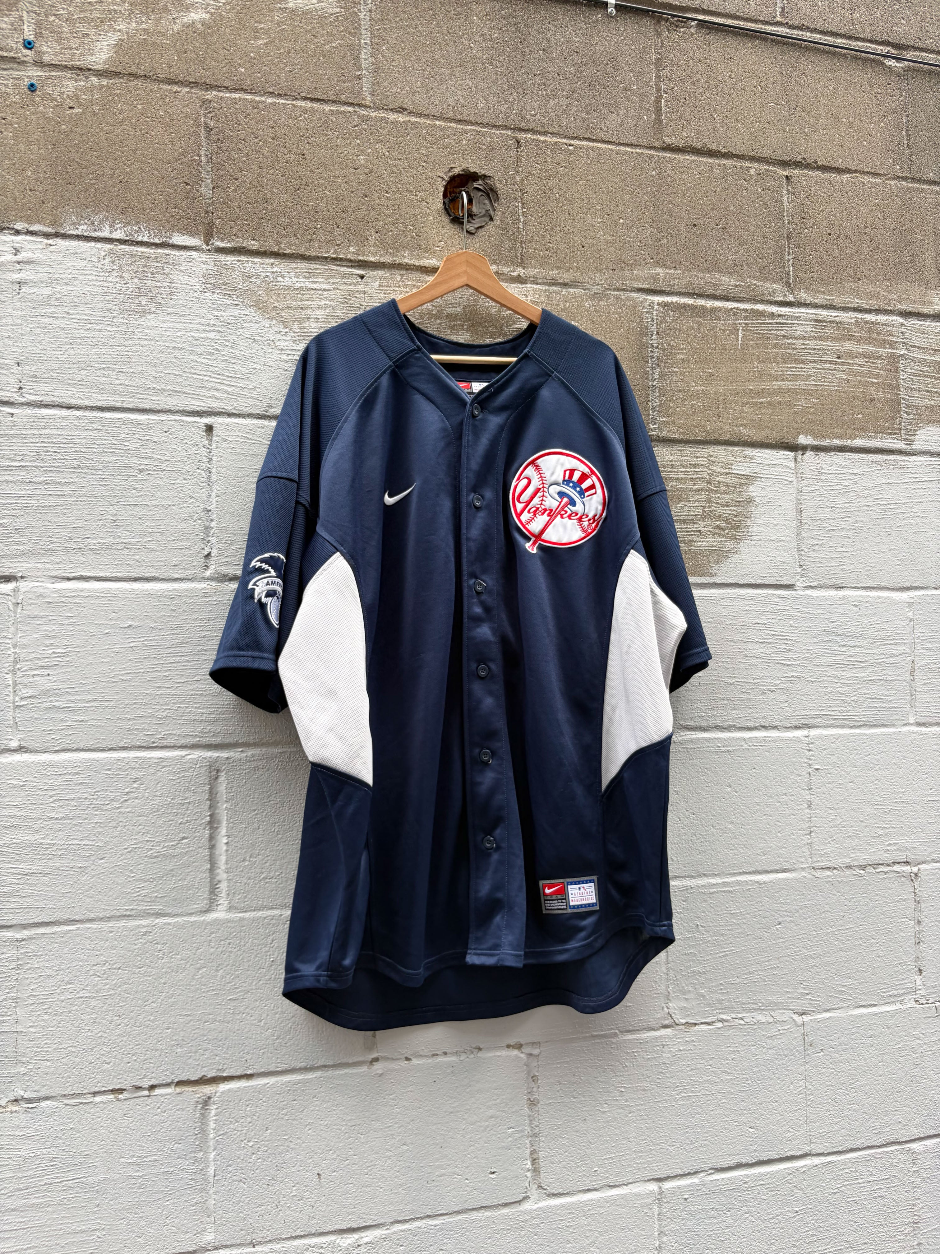Vintage Jason Giambi #25 New York Yankees MLB Stitched Nike Baseball Jersey Size 2XL