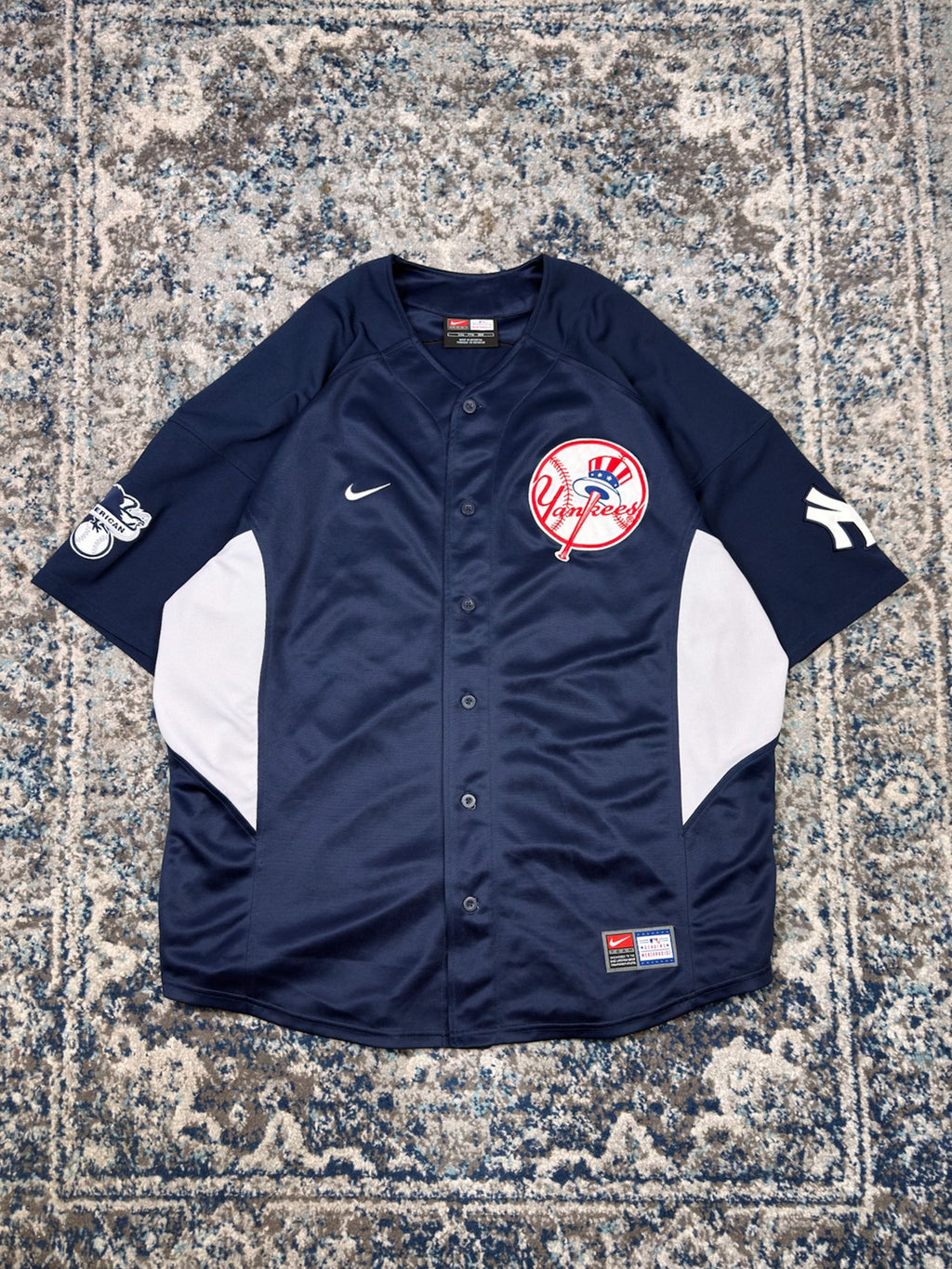 Vintage Jason Giambi #25 New York Yankees MLB Stitched Nike Baseball Jersey Size 2XL
