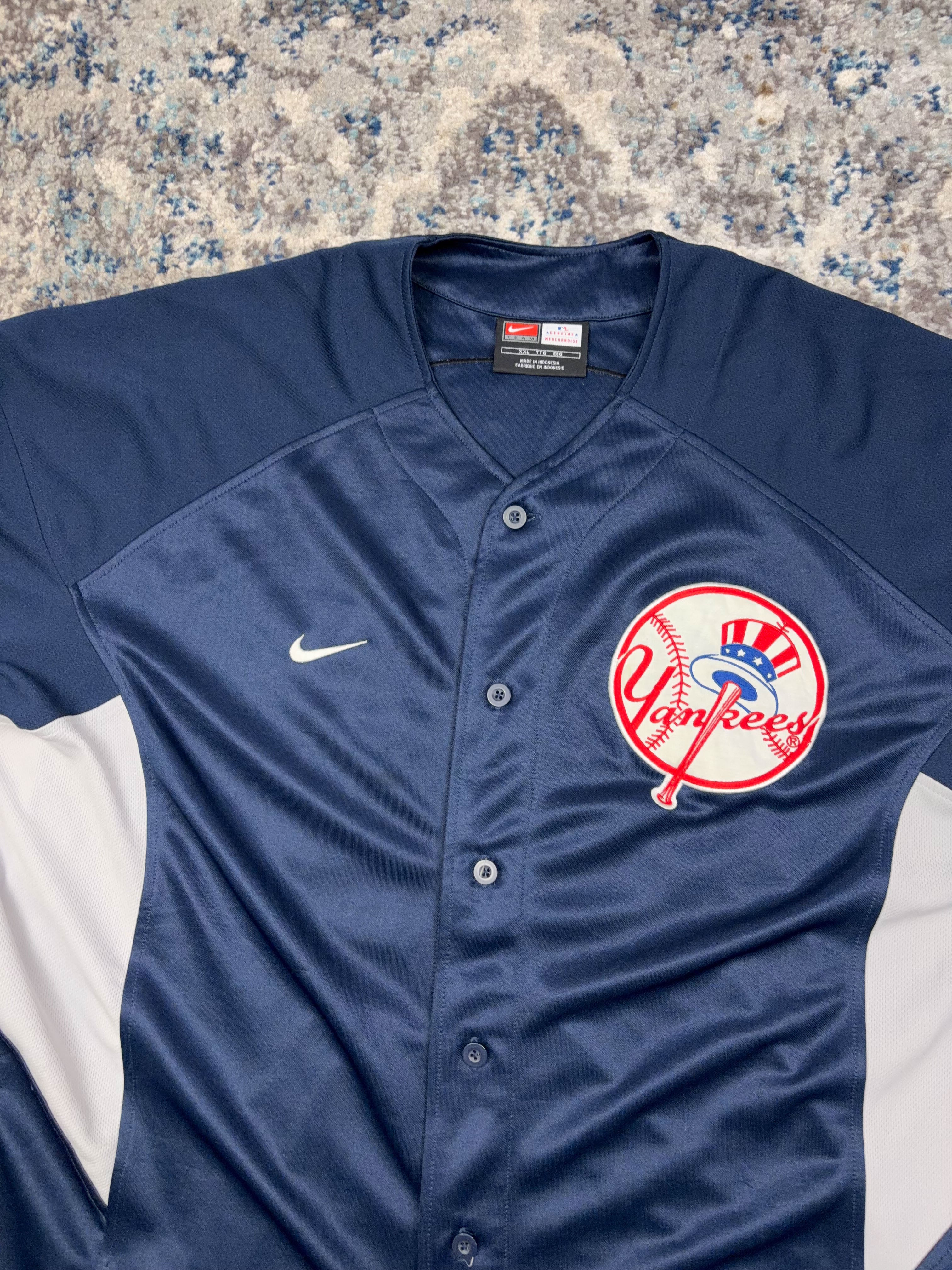 Vintage Jason Giambi #25 New York Yankees MLB Stitched Nike Baseball Jersey Size 2XL