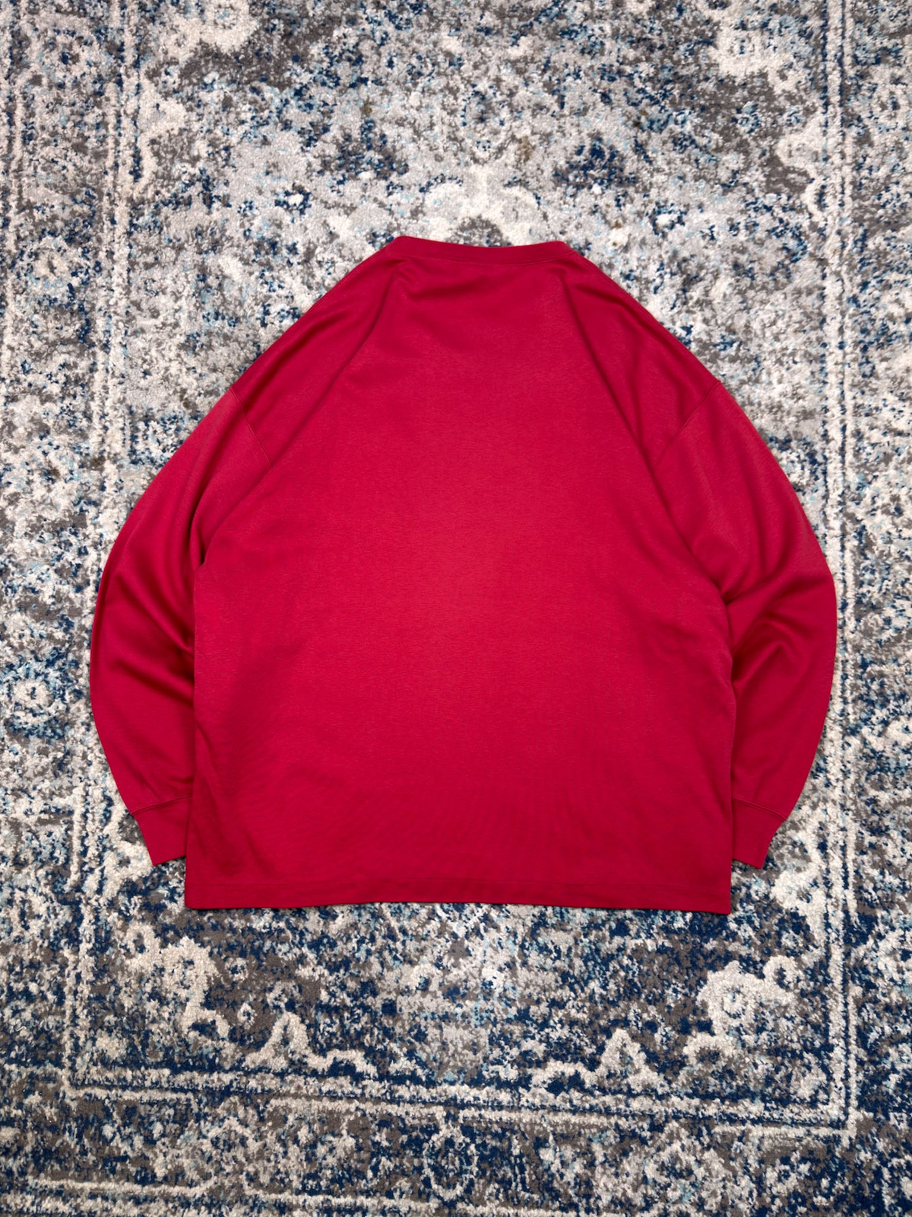 Vintage 90s Eddie Bauer Blank Single Pocket Long Sleeve T-Shirt Size XL