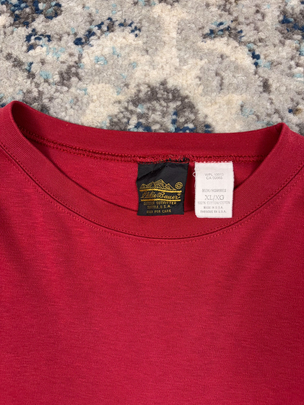 Vintage 90s Eddie Bauer Blank Single Pocket Long Sleeve T-Shirt Size XL