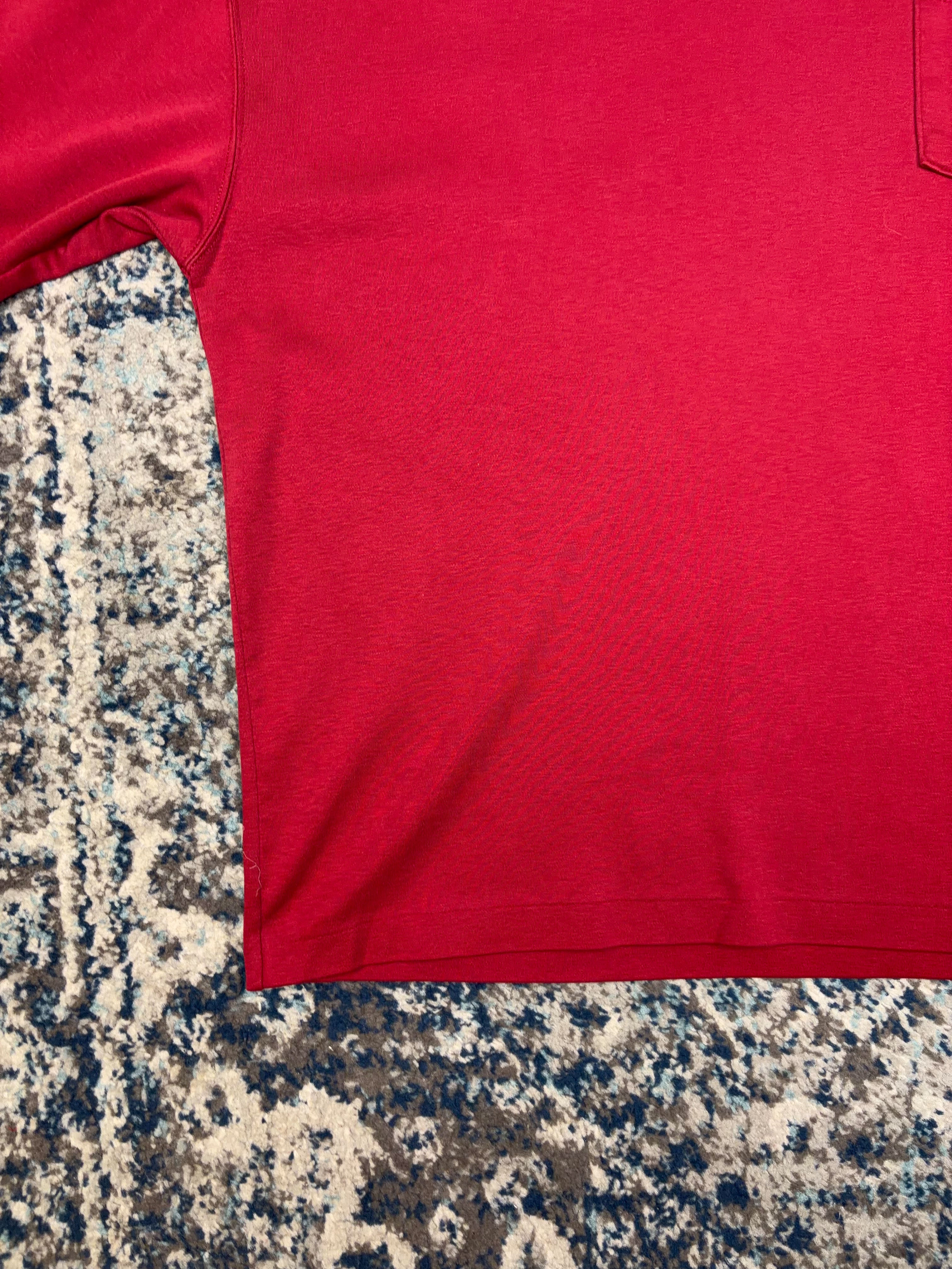 Vintage 90s Eddie Bauer Blank Single Pocket Long Sleeve T-Shirt Size XL