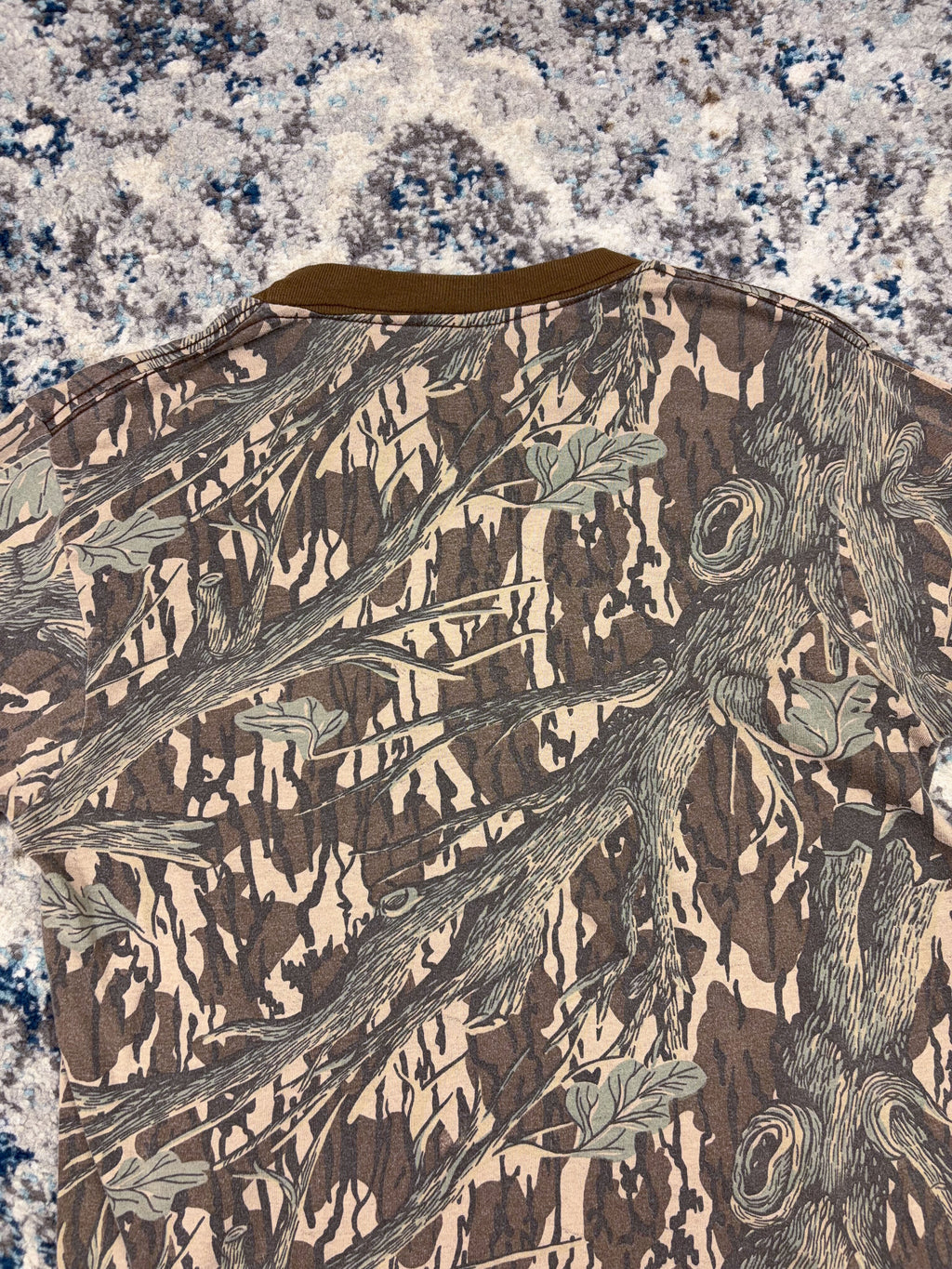 Vintage 90s Mossy Oak Original Camo Long Sleeve Hunting T-Shirt Size Medium
