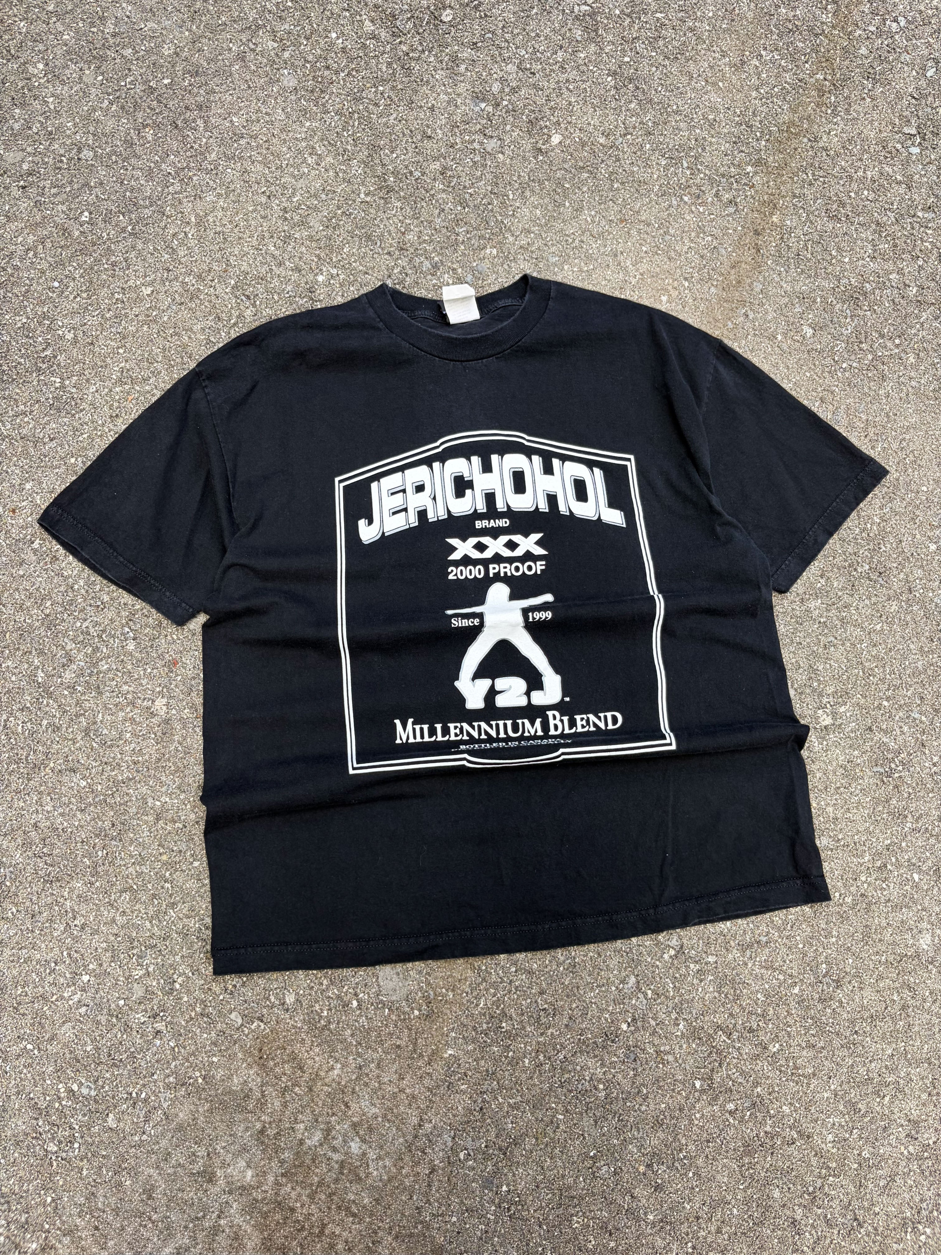 Vintage 2001 Chris Jericho WWF Jerichohol Parody Wrestling Graphic T-Shirt Size XL