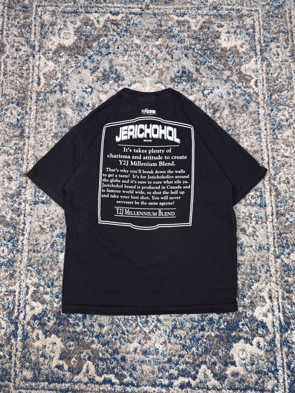 Vintage 2001 Chris Jericho WWF Jerichohol Parody Wrestling Graphic T-Shirt Size XL