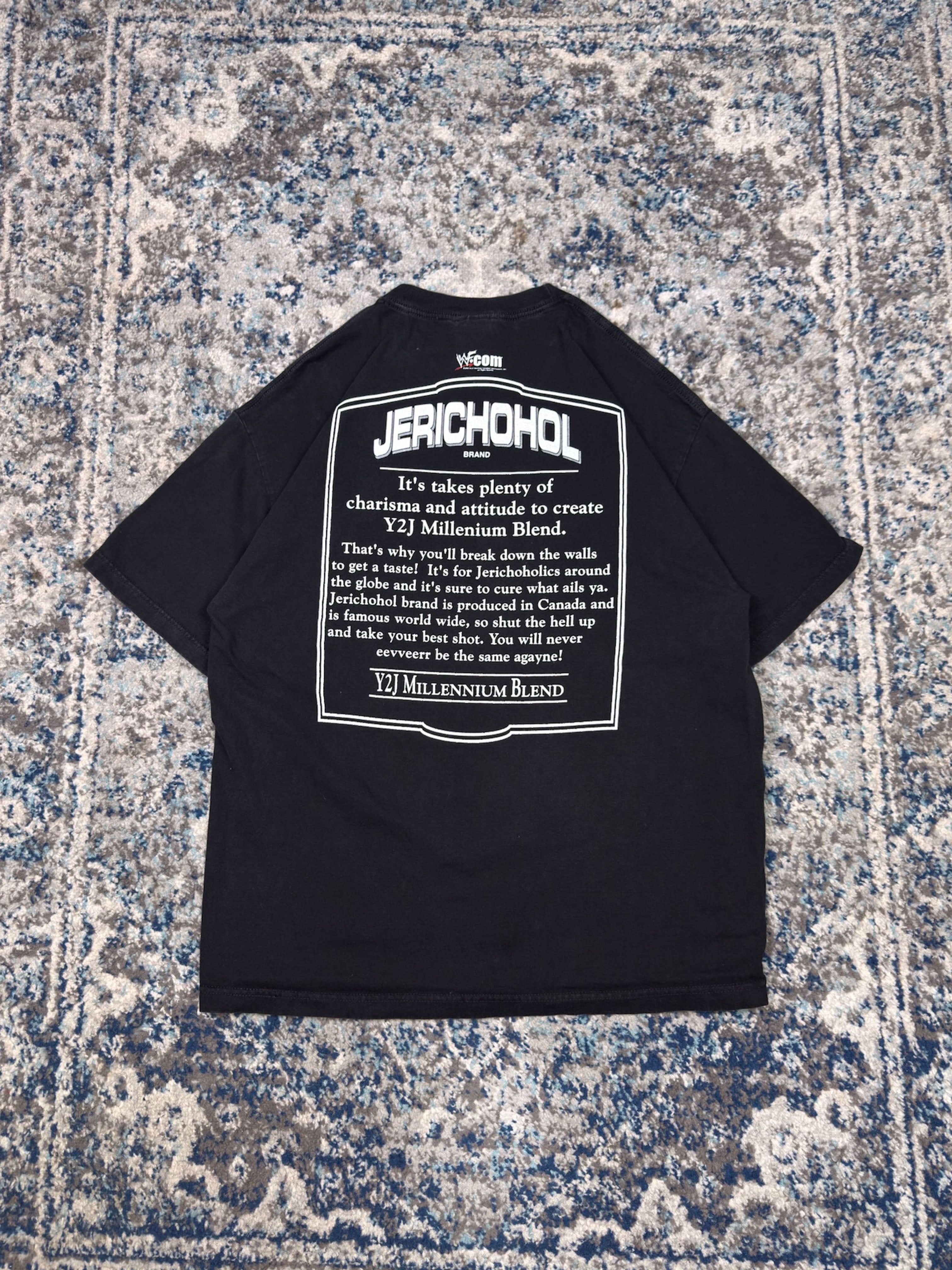 Vintage 2001 Chris Jericho WWF Jerichohol Parody Wrestling Graphic T-Shirt Size XL