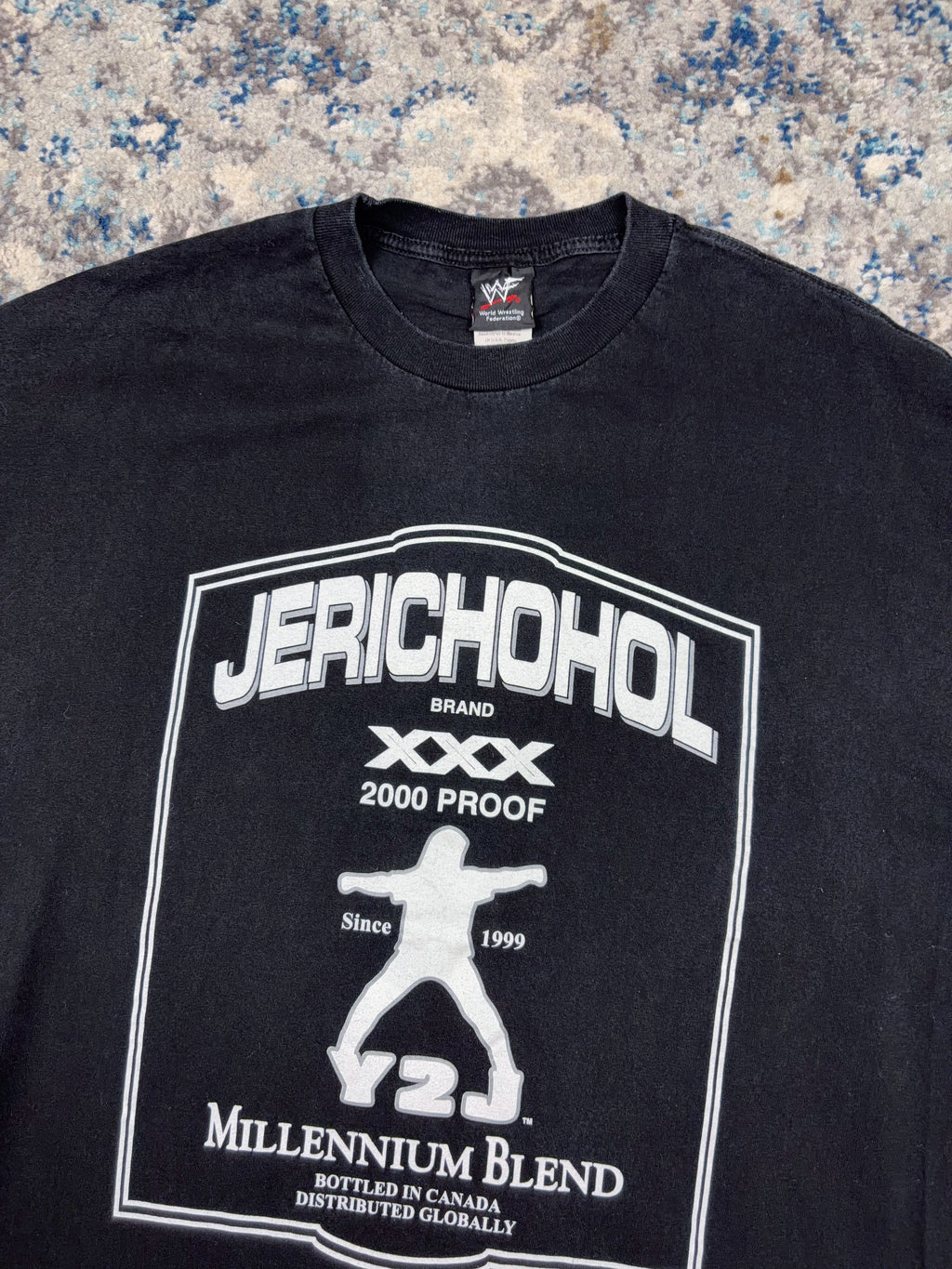 Vintage 2001 Chris Jericho WWF Jerichohol Parody Wrestling Graphic T-Shirt Size XL