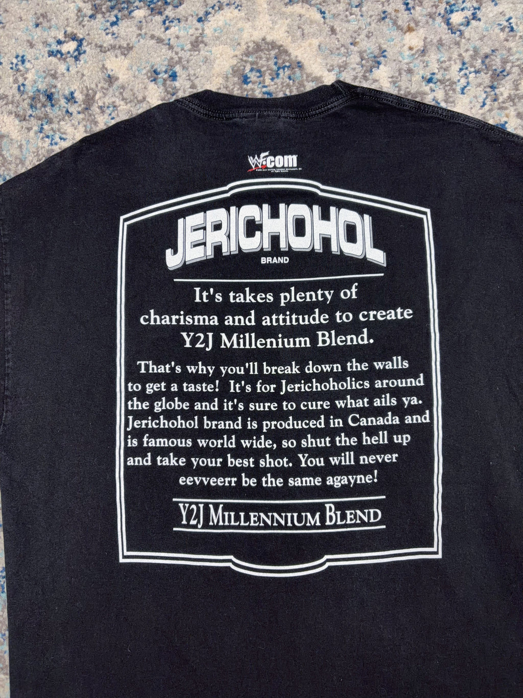 Vintage 2001 Chris Jericho WWF Jerichohol Parody Wrestling Graphic T-Shirt Size XL