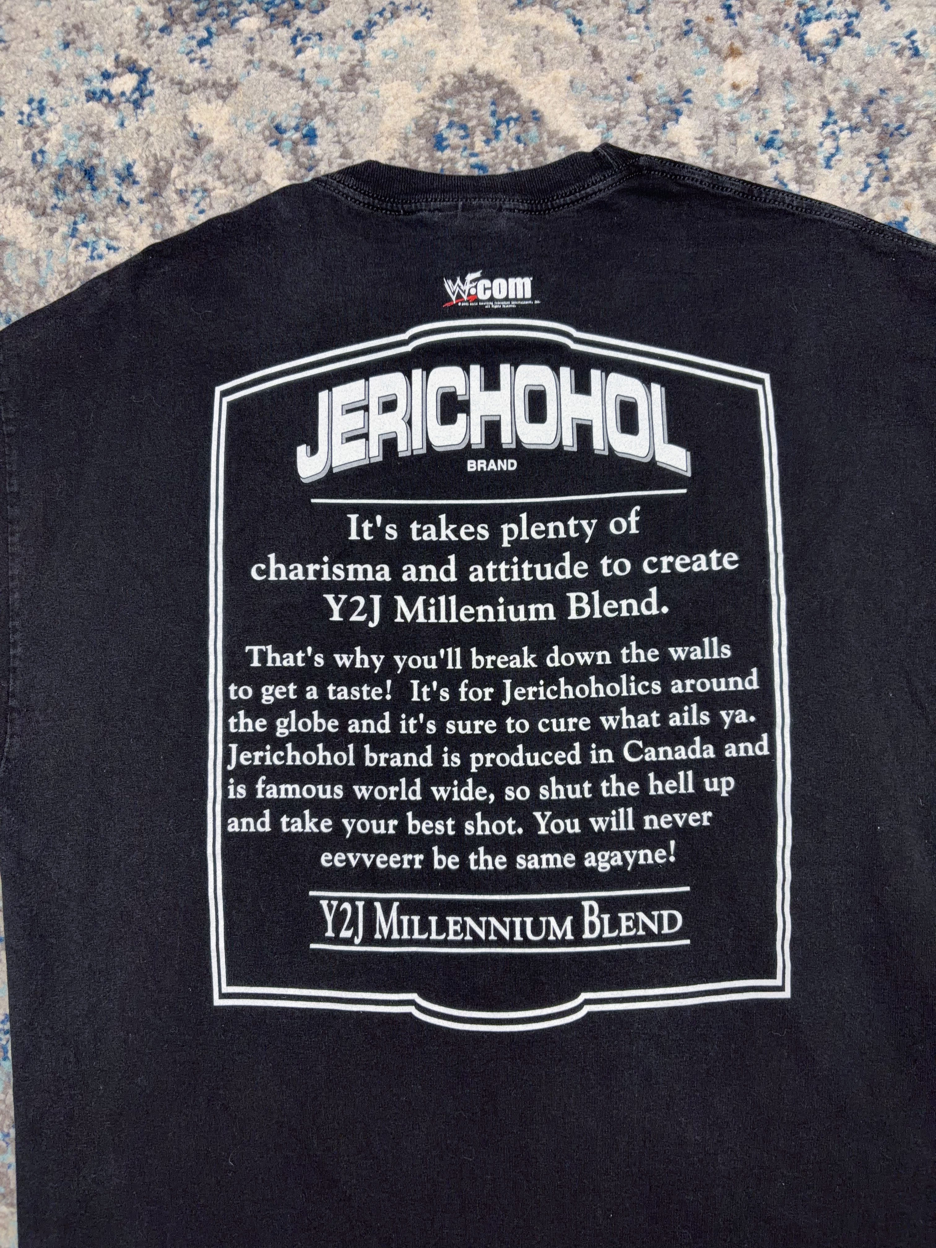 Vintage 2001 Chris Jericho WWF Jerichohol Parody Wrestling Graphic T-Shirt Size XL