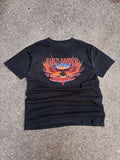 Vintage 2001 Harley Davidson Eagle Graphic Spellout Live To Ride T-Shirt Size XL