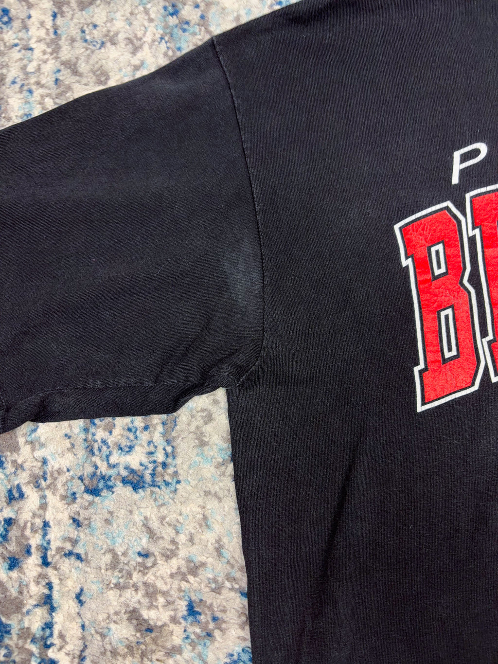 Vintage 90s Portland Trailblazers NBA Big Graphic Spellout T-Shirt Size Large