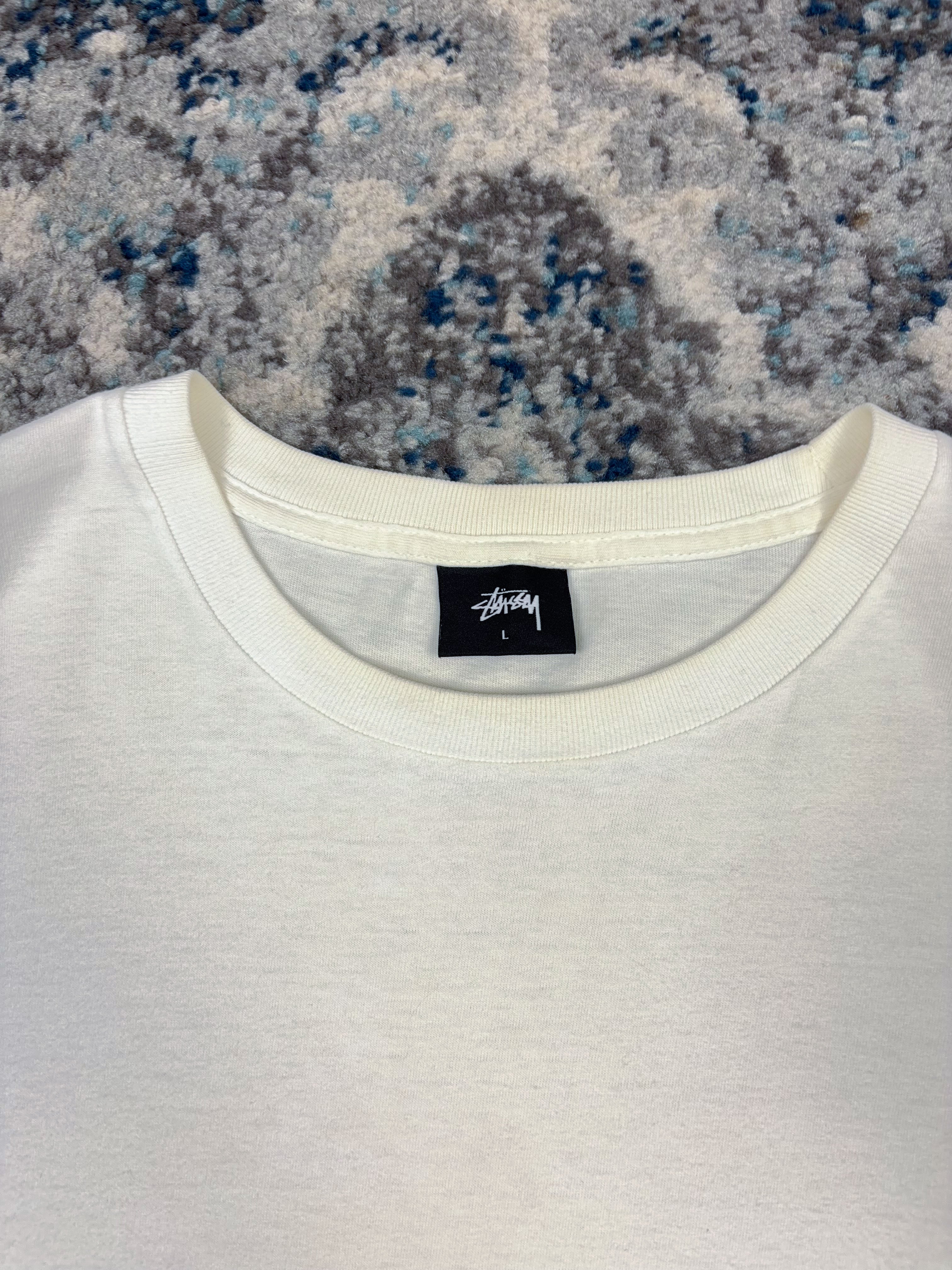 Stussy 1st Annual Tribal Gathering Graphic Spellout T-Shirt Size Large